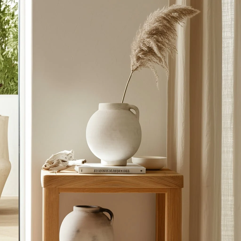 10" Bulbous Jug With Handle, White - Image 11