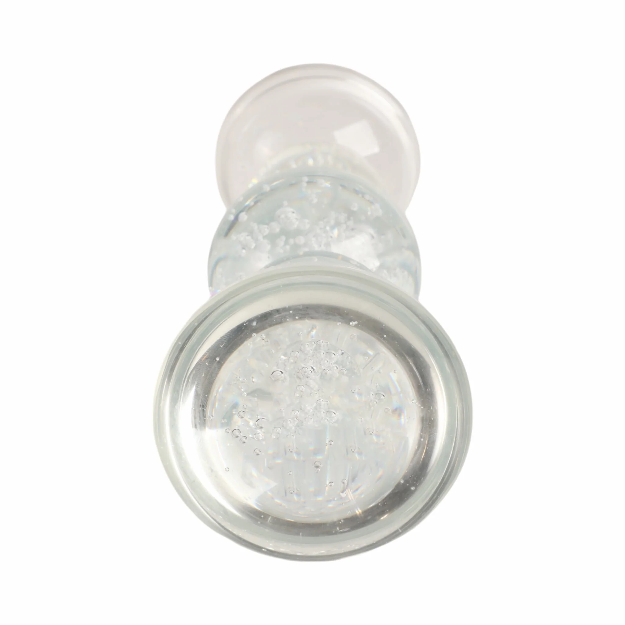 10" Multi Bubble Crystal Candle Holder W/ Taper, C - Image 5
