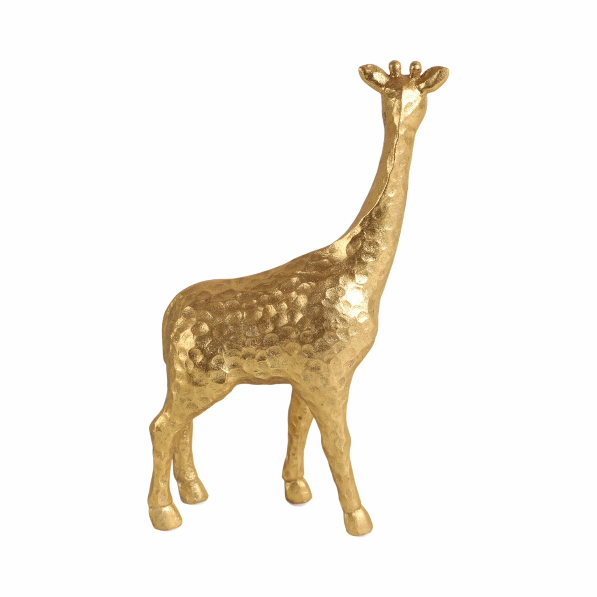 10" Standing Pretty Giraffe, Gold - Image 4