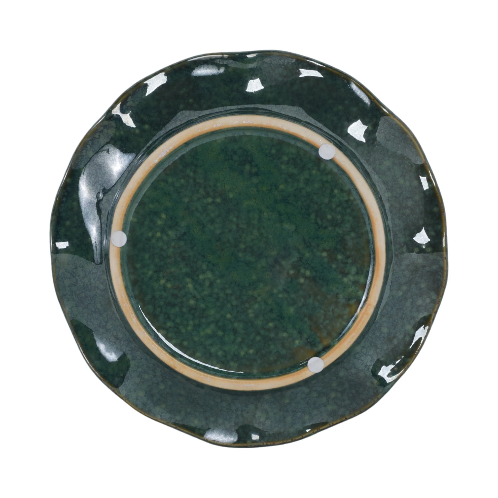 10x2" Flower Birdbath With Perched Bird, Green - Image 7