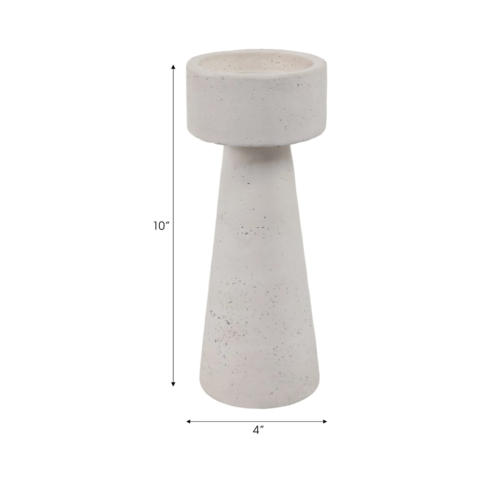 10x4" Taper & Pillar Holder, White - Image 8