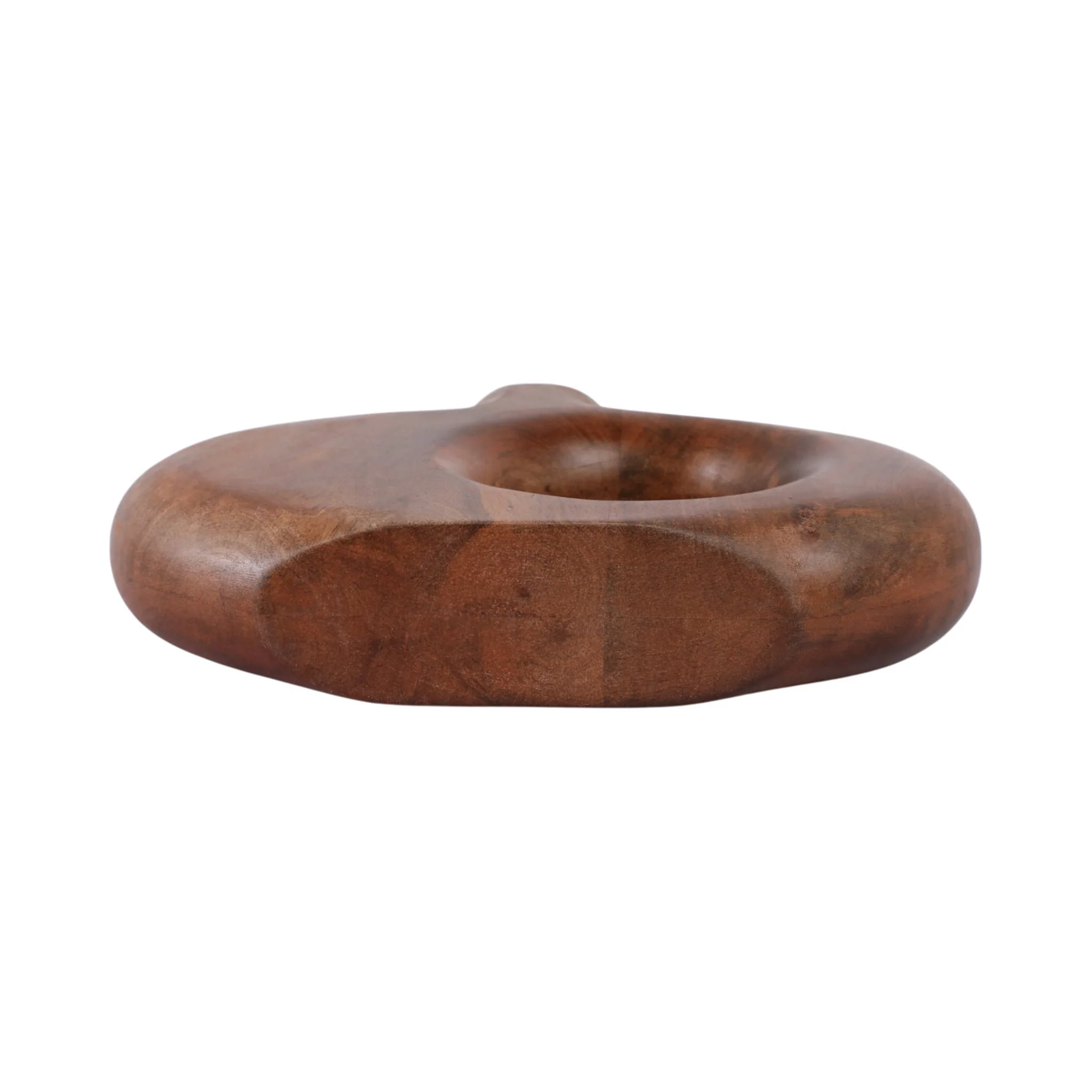 10x7" Cut-out Wood Vase, Natural - Image 7