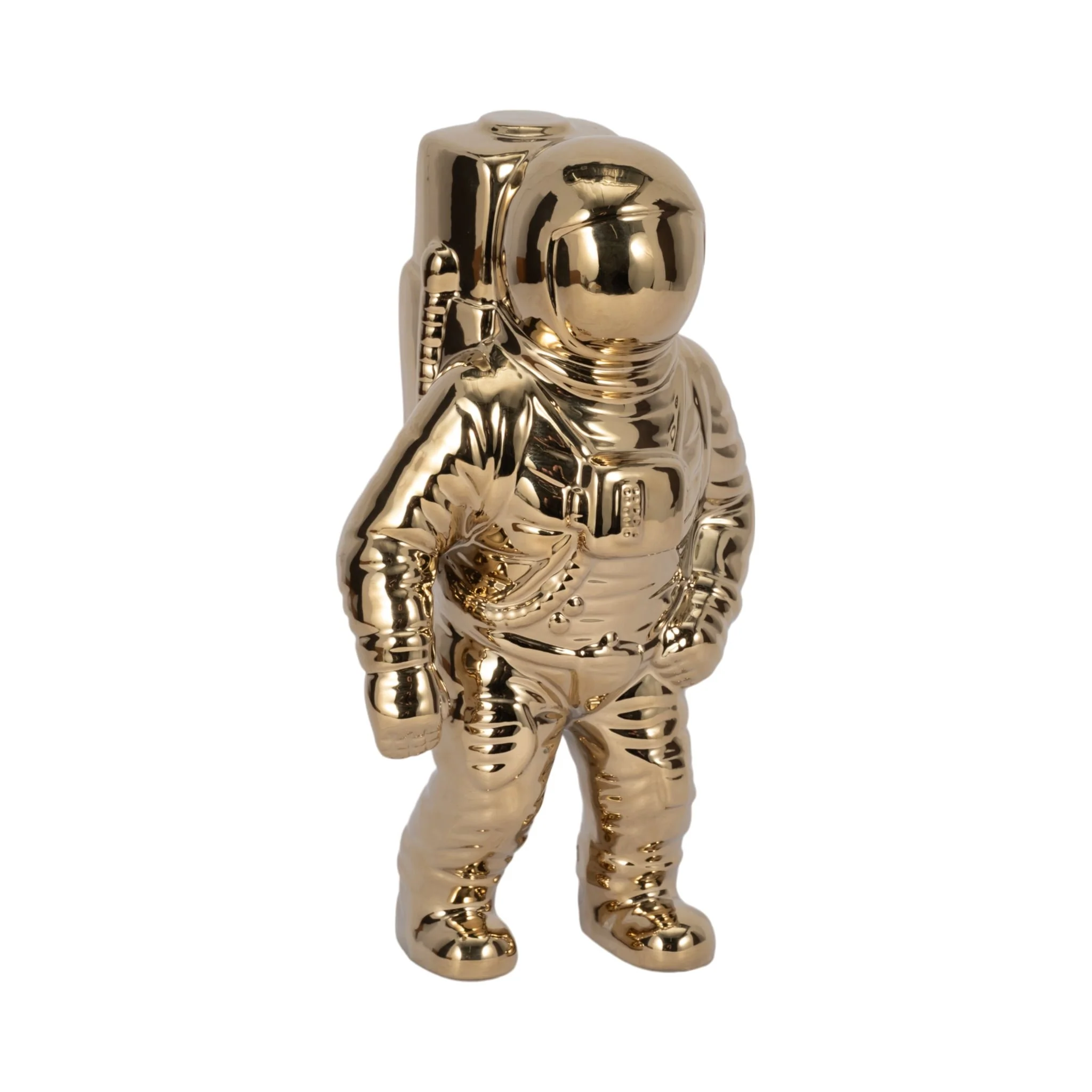 11" Astronaut Statuette, Gold - Image 2