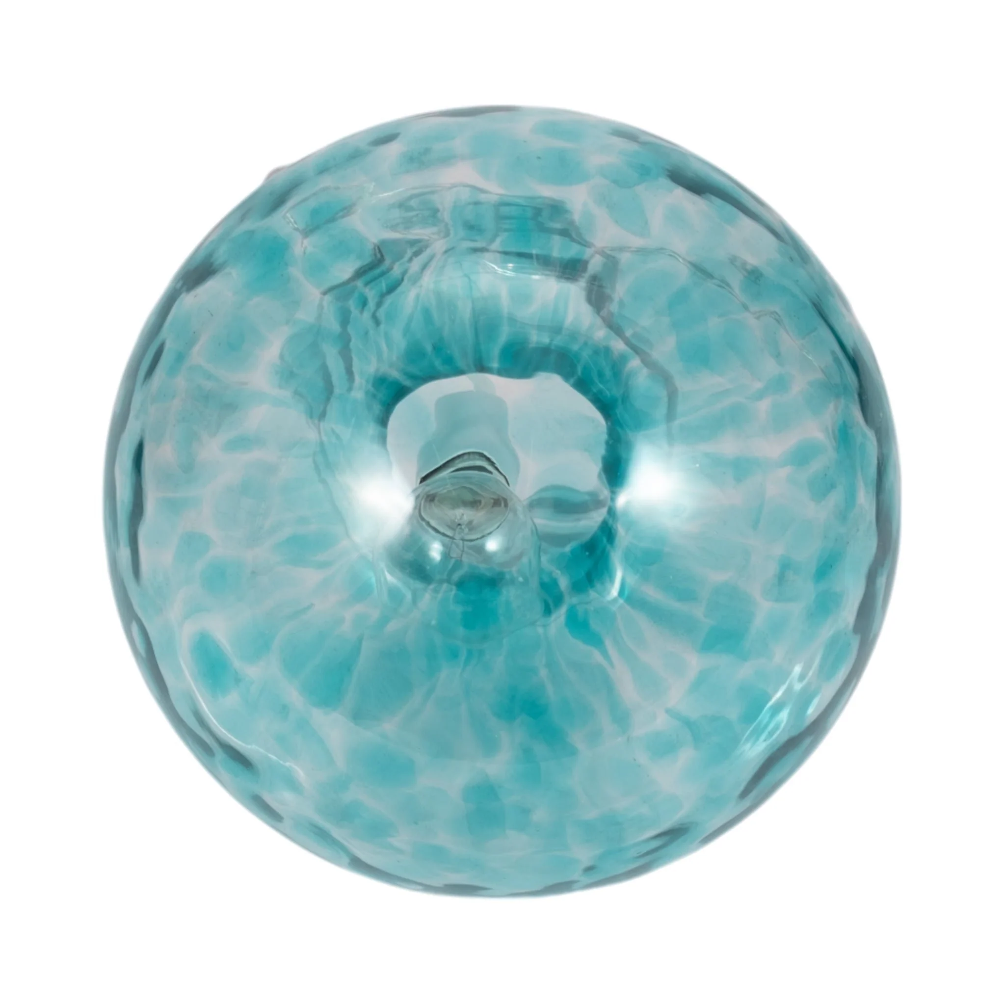 11" Spotted Mushroom Lamp, Seafoam - Image 5