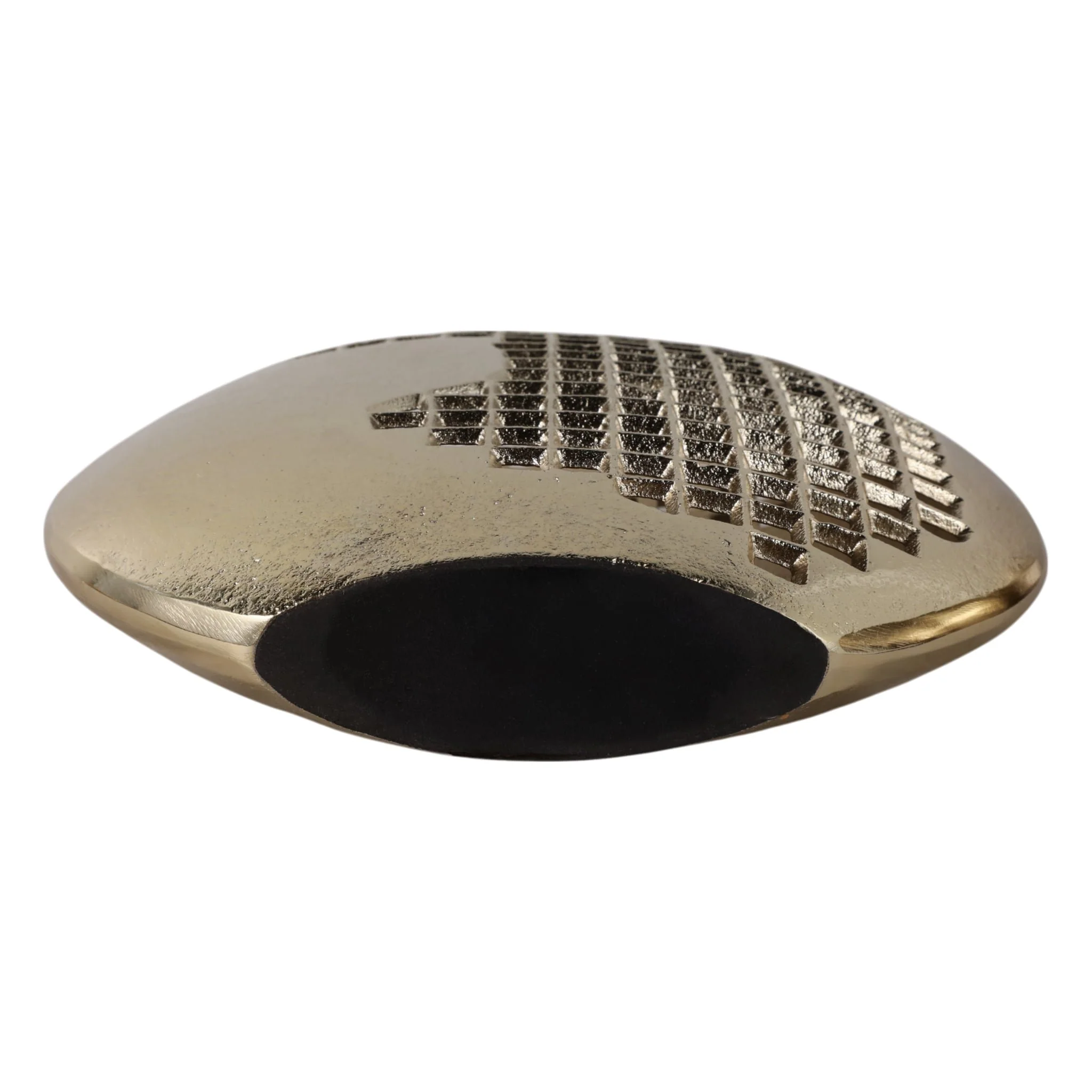 11x10" Partial Mesh Metal Vase, Gold - Image 7