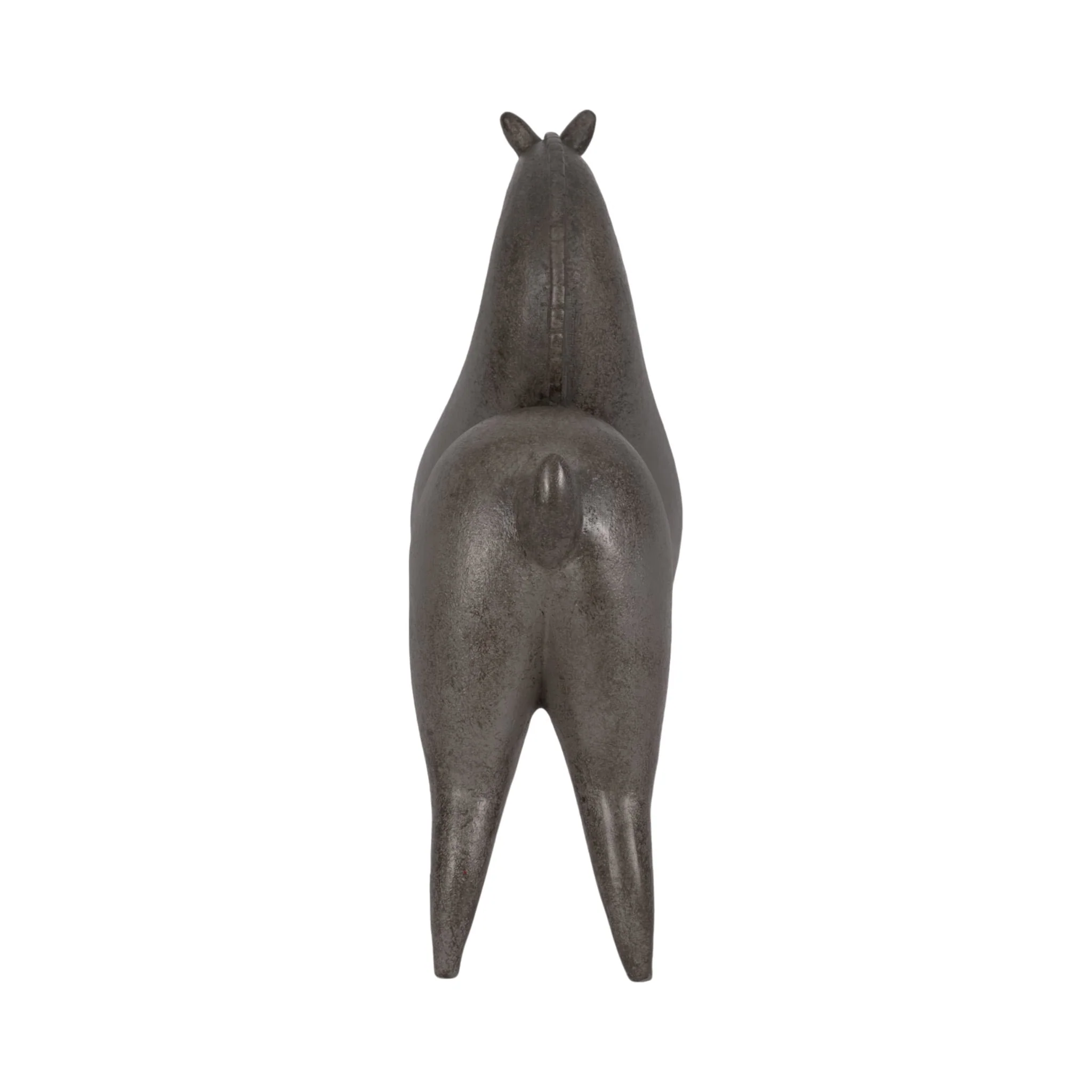 12" Curved Horse, Grey - Image 4