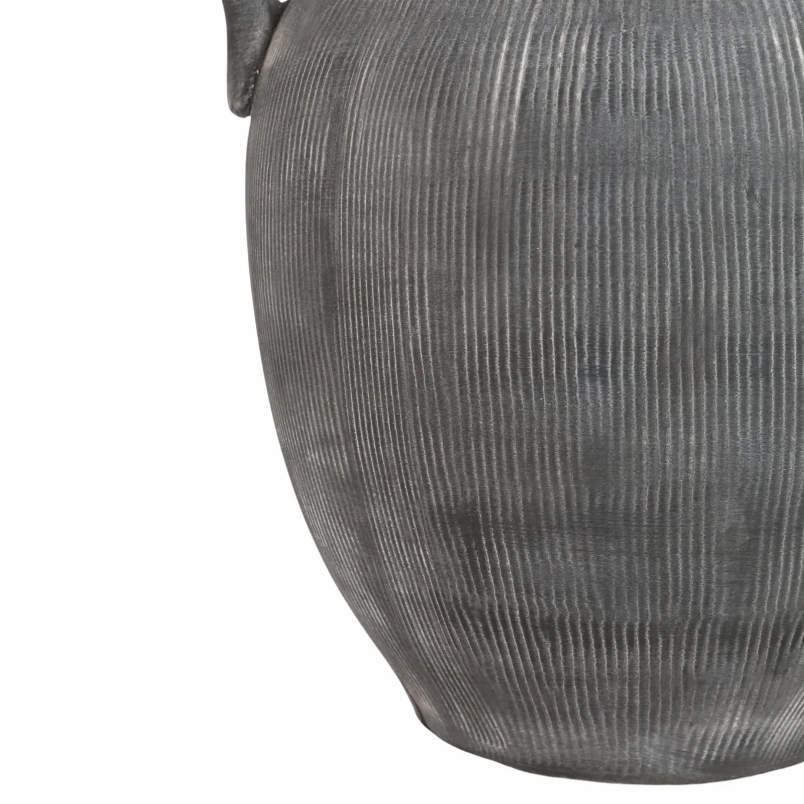 12" Weathered Jug With Handles, Black - Image 5