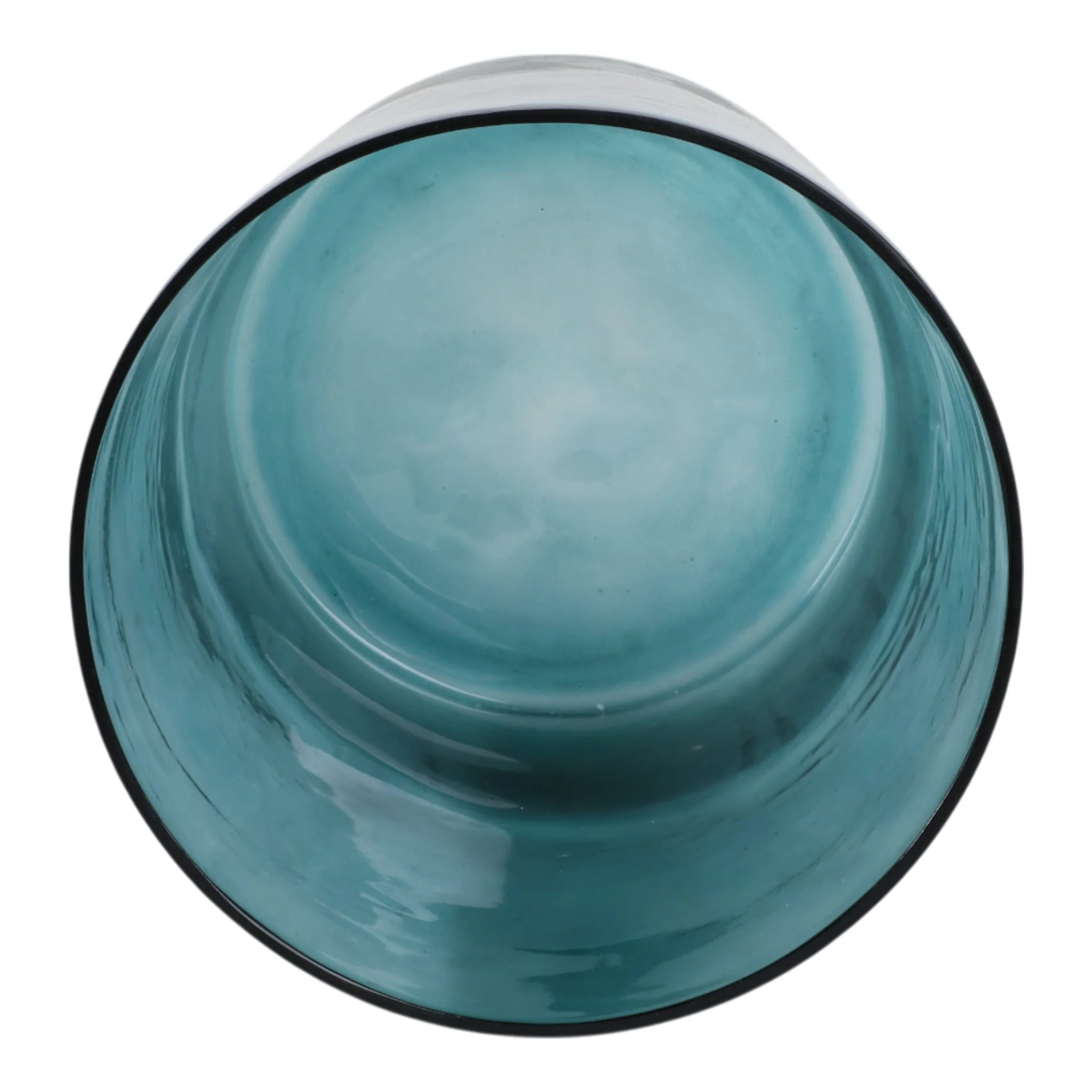 12x10" Frosted Bottom Hurricane, Blue - Image 6