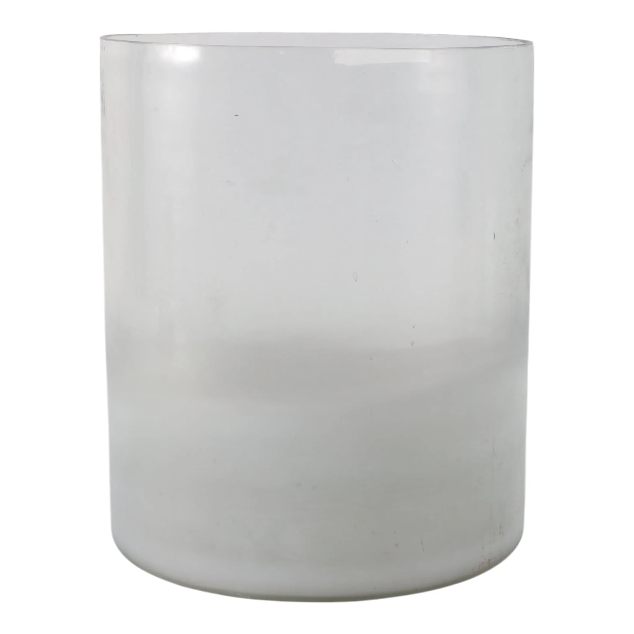 12x10" Frosted Bottom Hurricane, Clear