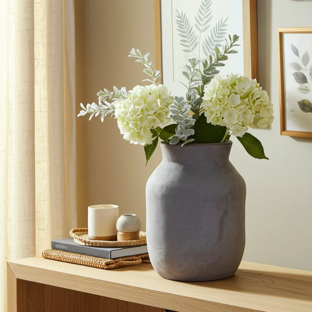 12x10" Milk Vase, Gray - Image 12