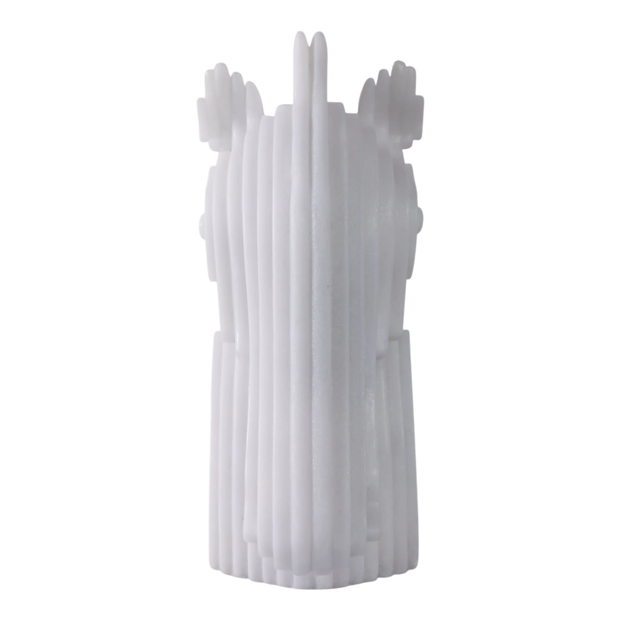 12x10"resin Horse Head Sculpture, White - Image 3