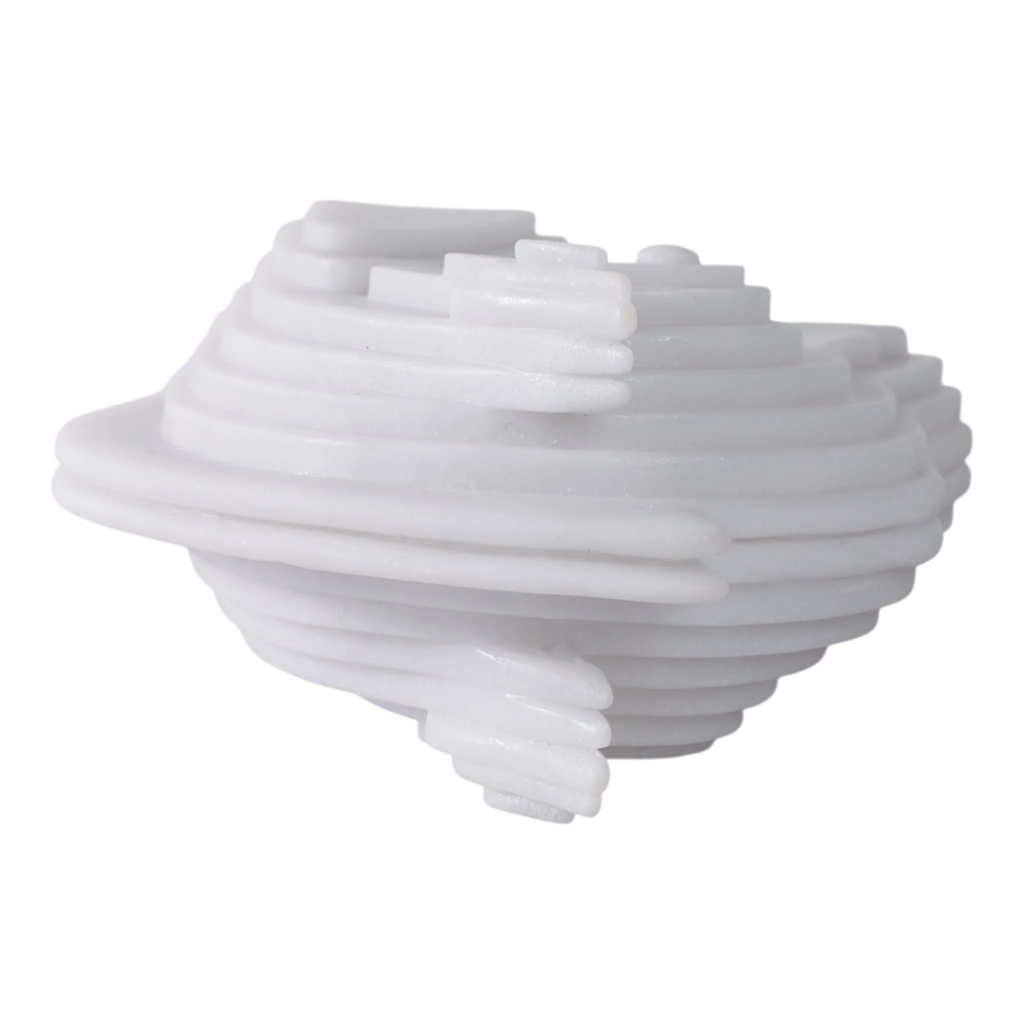 12x10"resin Horse Head Sculpture, White - Image 7