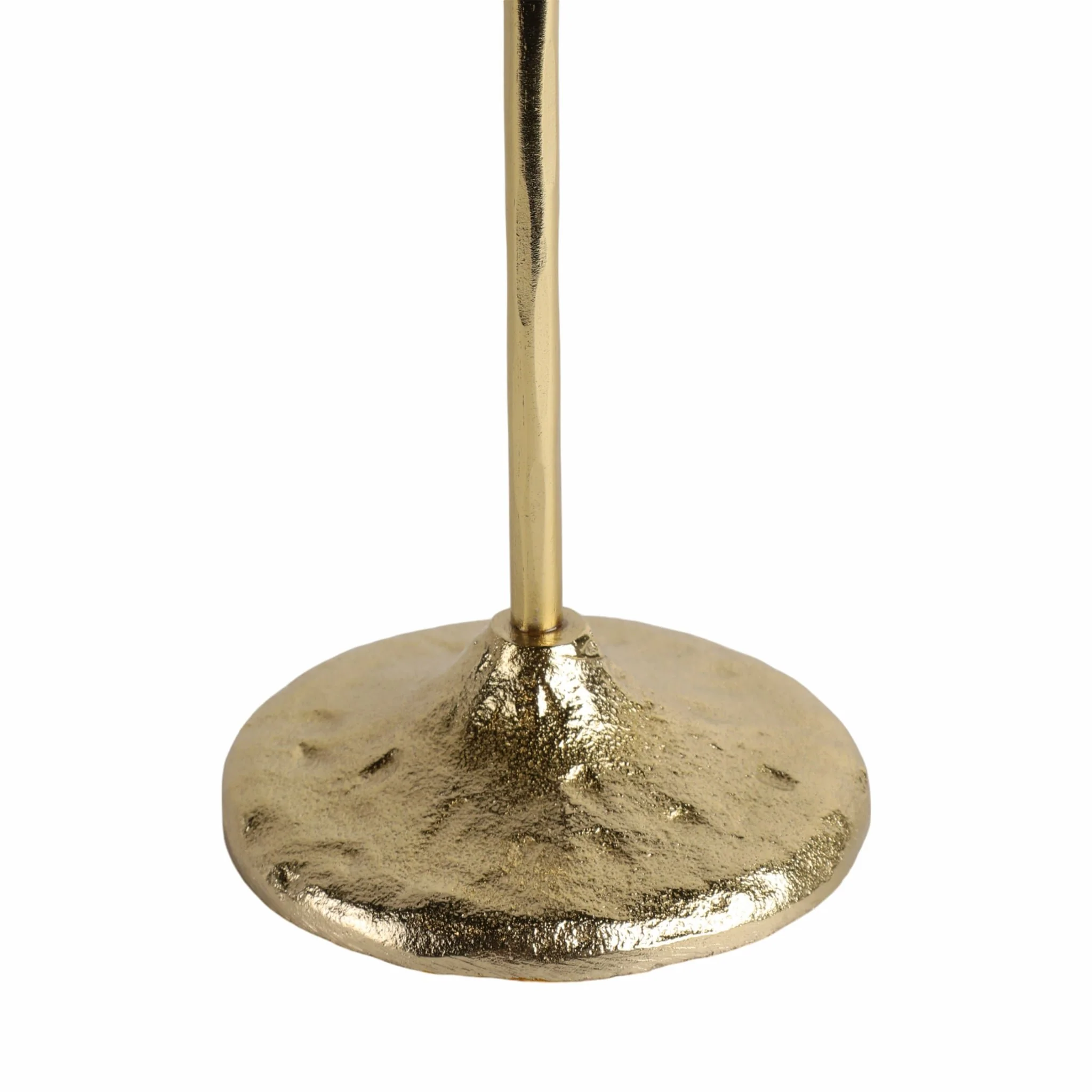12x4" Vintage Taper Holder, Gold - Image 4