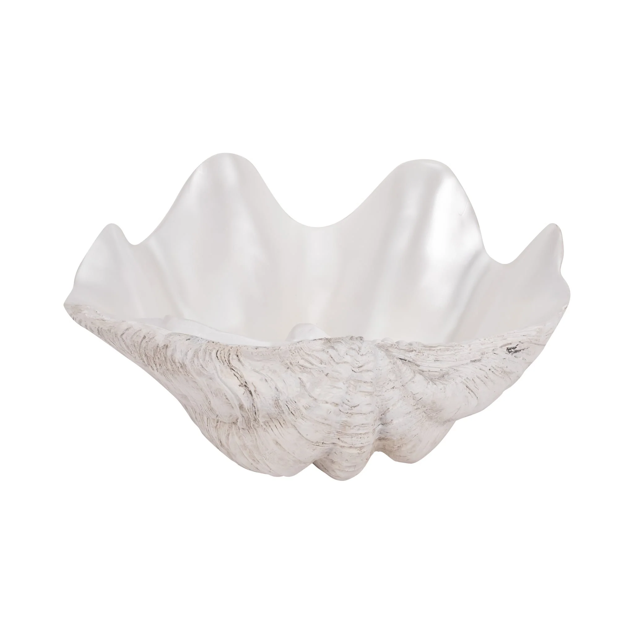 13" Pearlized Shell Bowl, Ivory - Image 5
