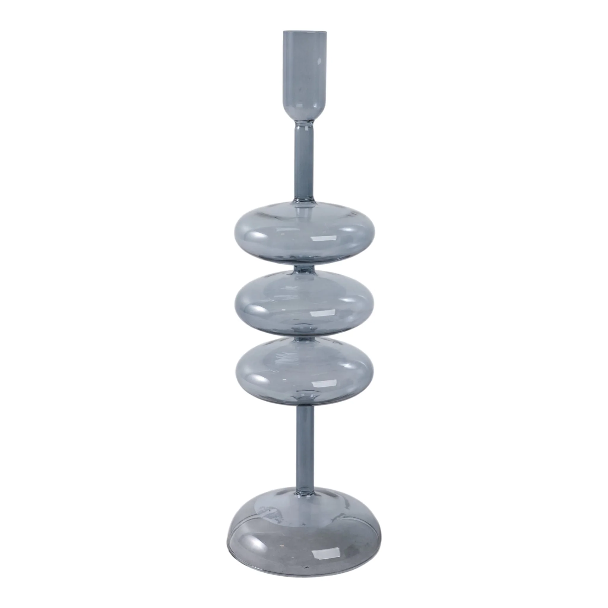 13x4" Retro Bubble Taper Holder, Blue