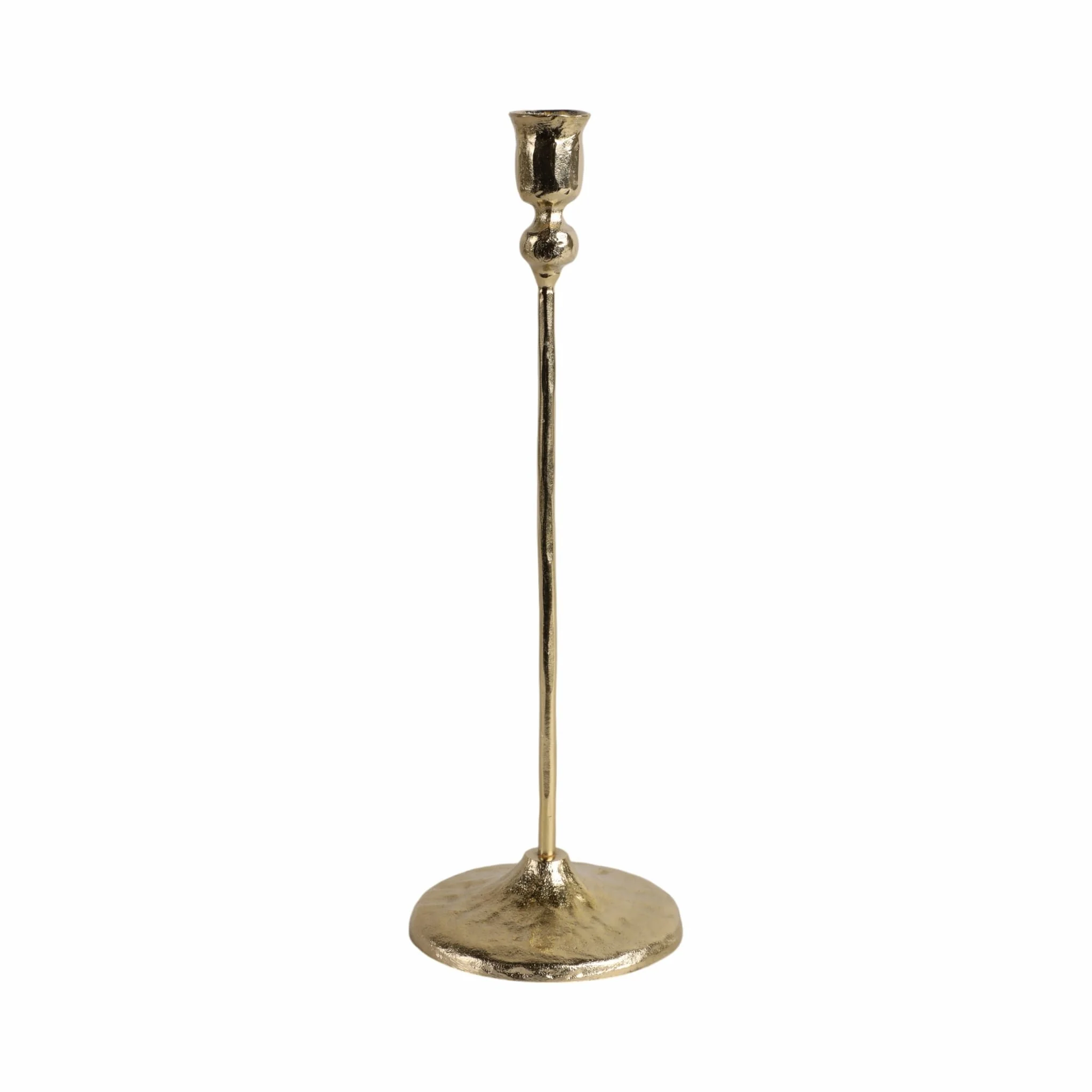 15x5" Vintage Taper Holder, Gold
