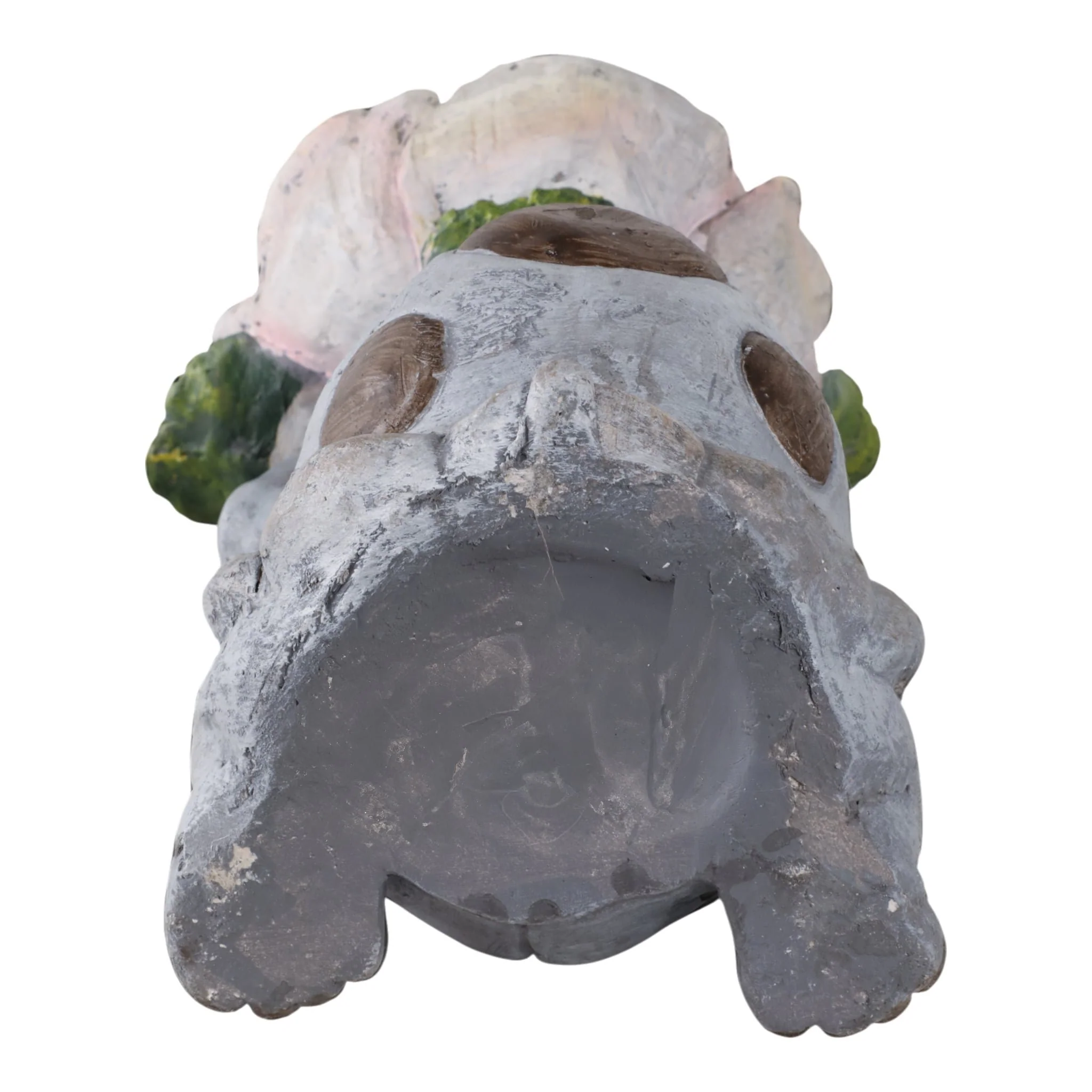 15x9" Turtle Holding Large Solar Flower, Grey Mult - Image 7