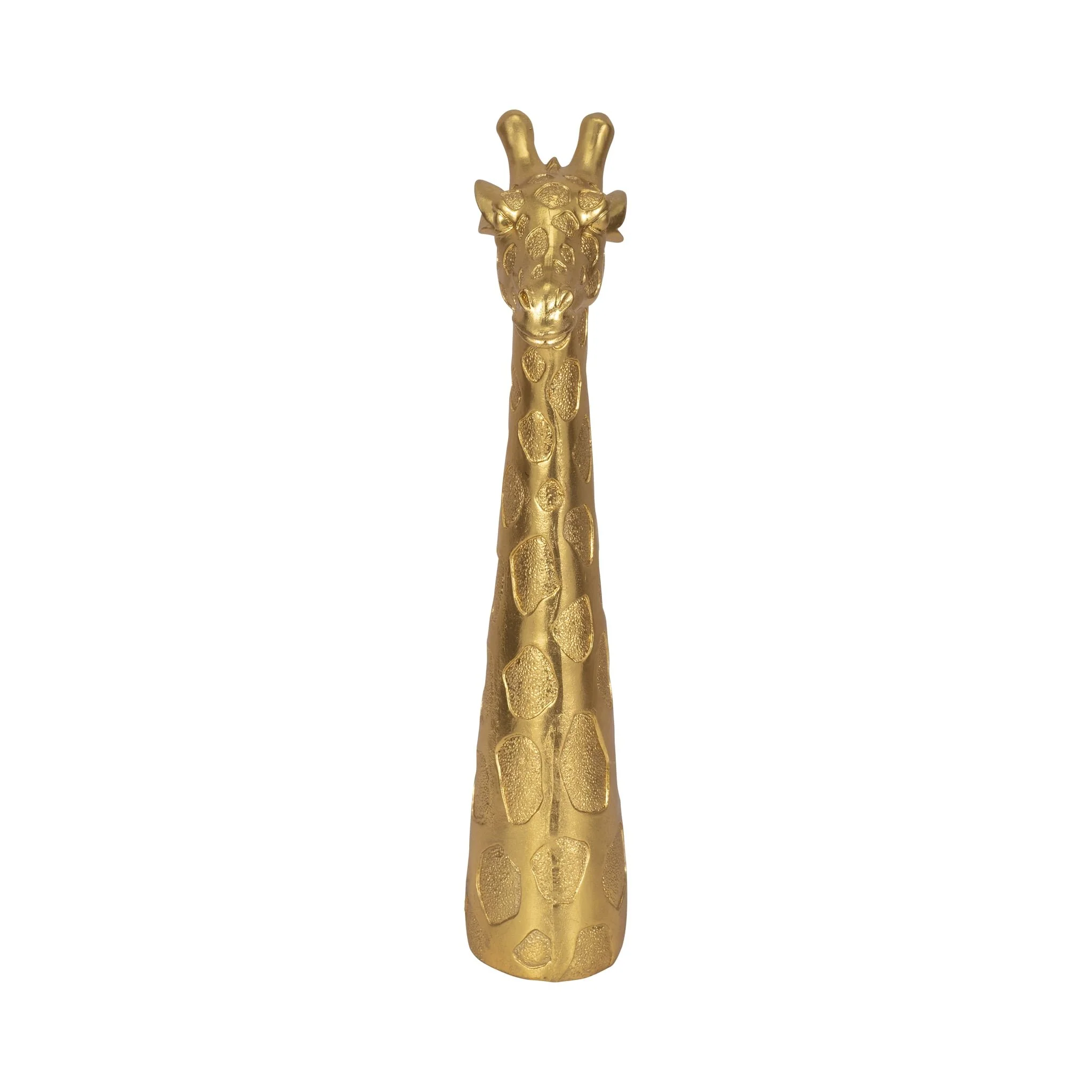 16" Giraffe Head Tabletop Decor, Gold - Image 3
