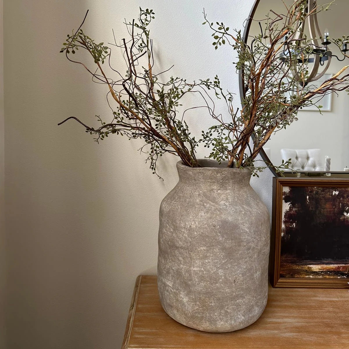 16x12" Milk Vase, Gray - Image 11