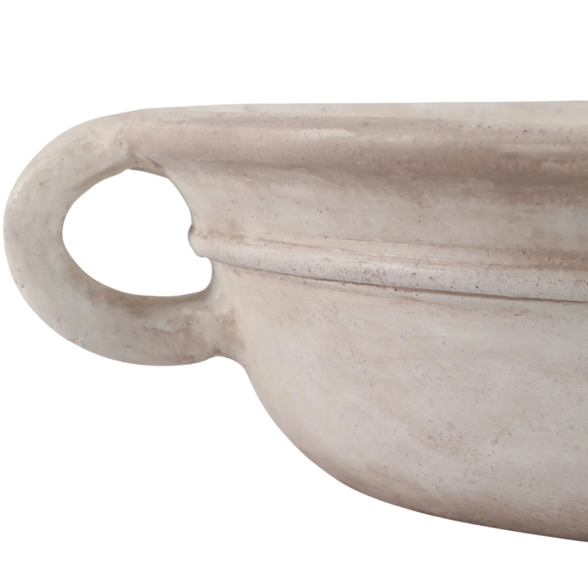 18" Bowl With Handles, Antique White - Image 5