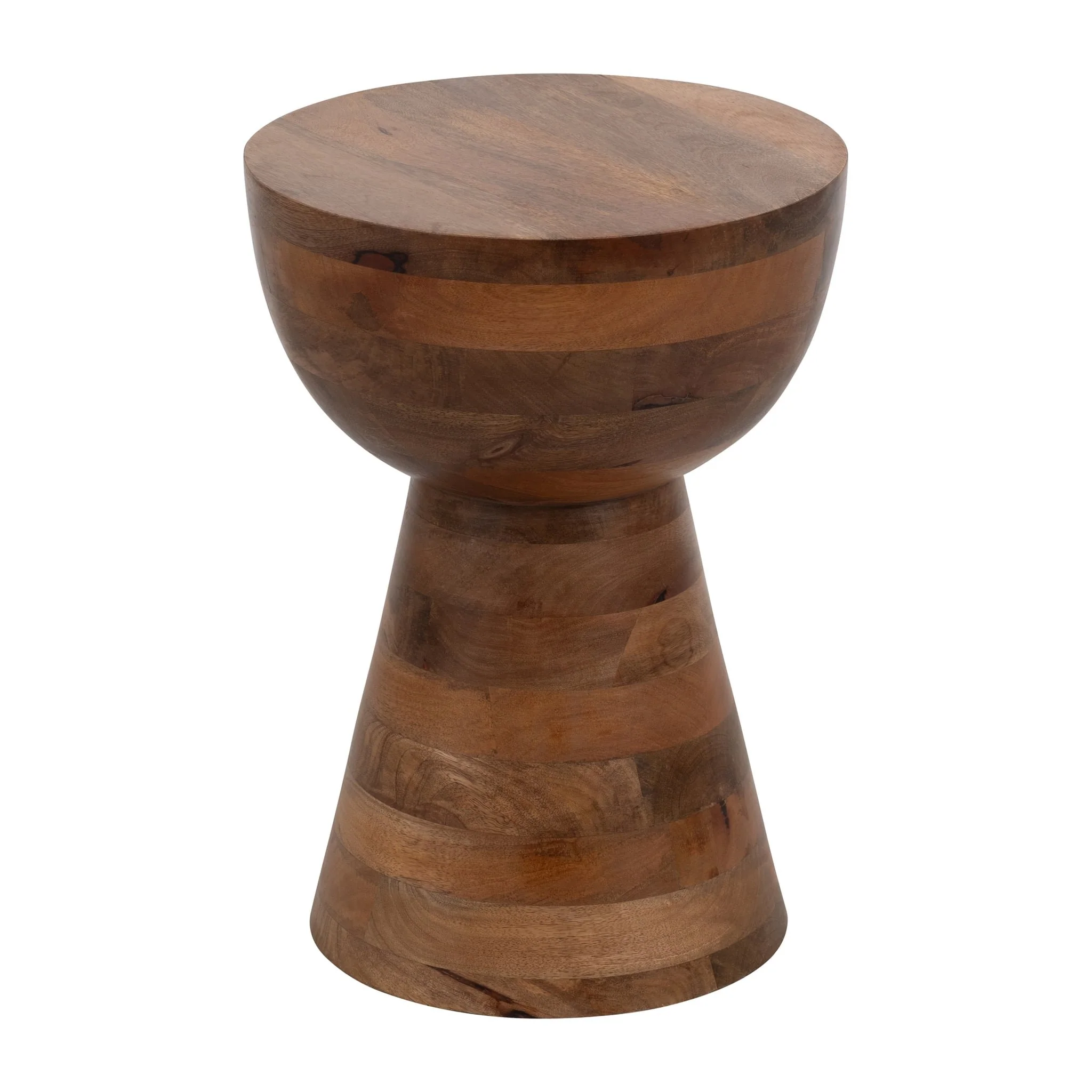 18" Polished Mango Wood Accent Table - Image 2