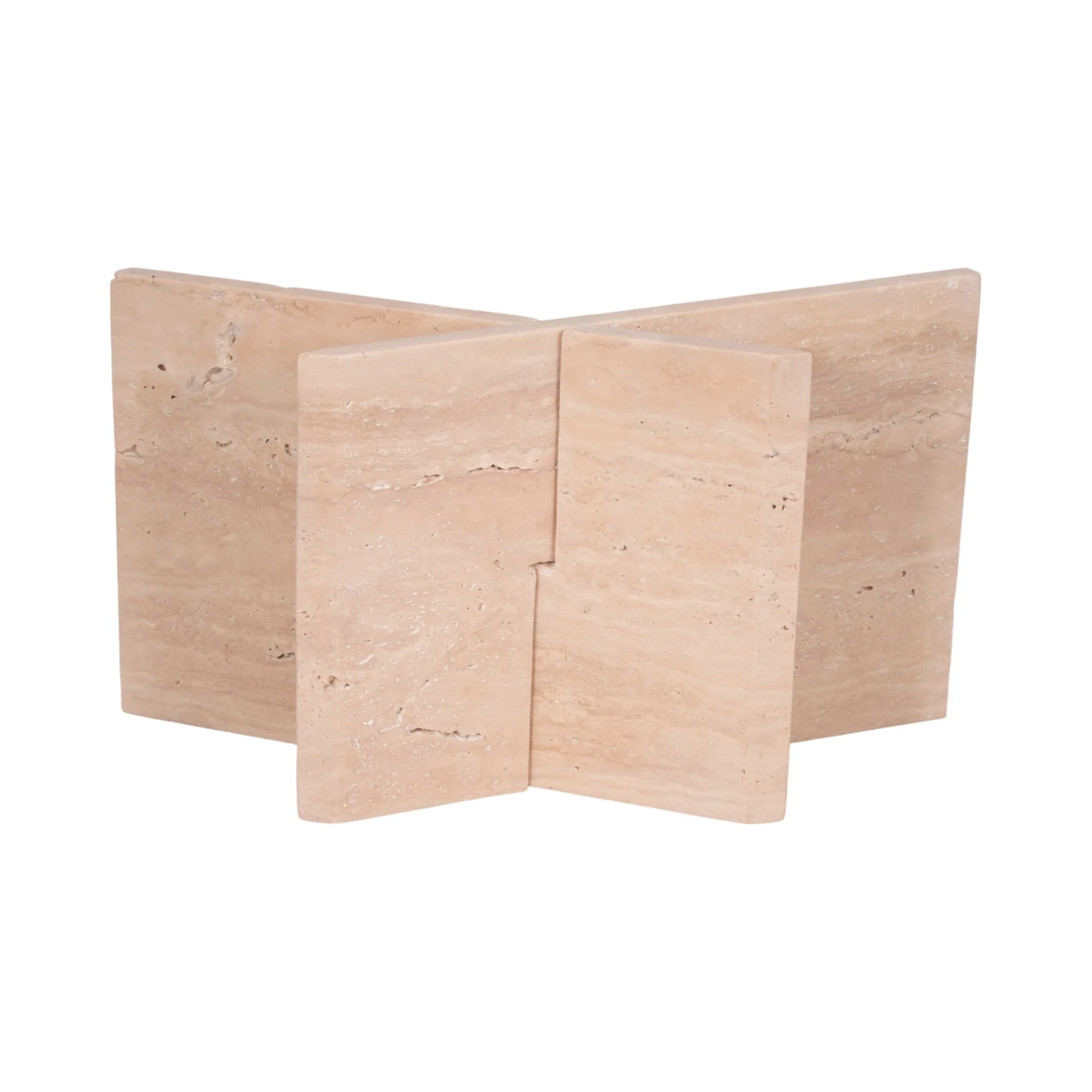 18" Travertine Bookstand, Tan, Kd - Image 7