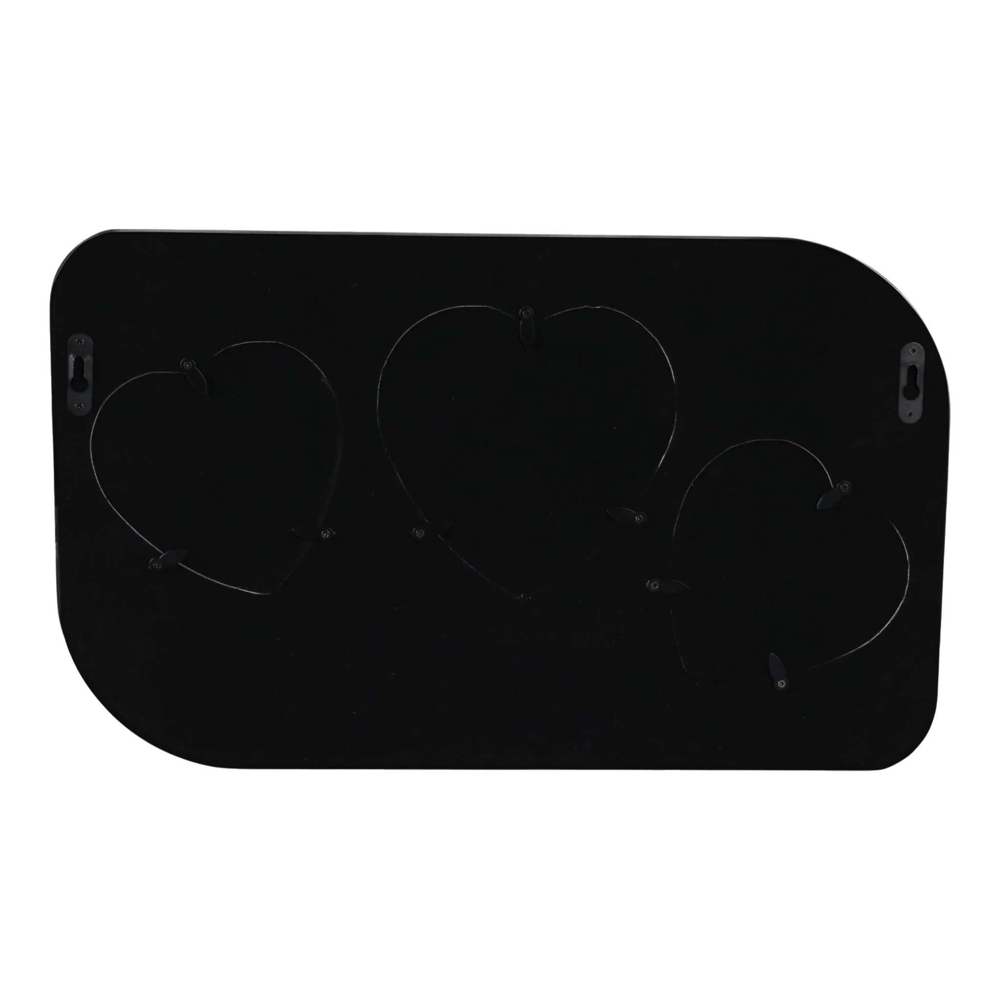 18x11" 3 Hearts Collage Photo Frame, White - Image 4