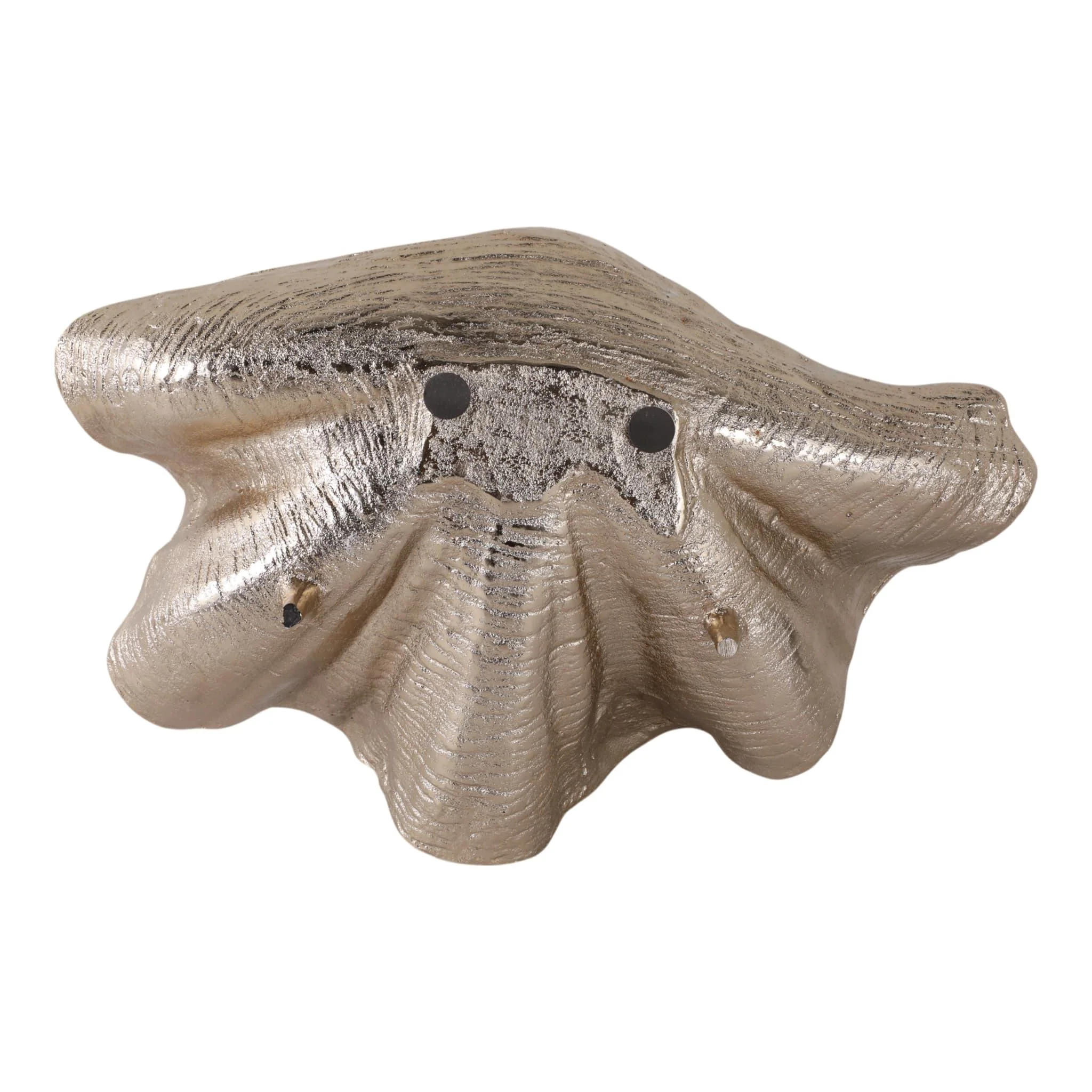 18x12" Metal Seashell Bowl, Multi - Image 7