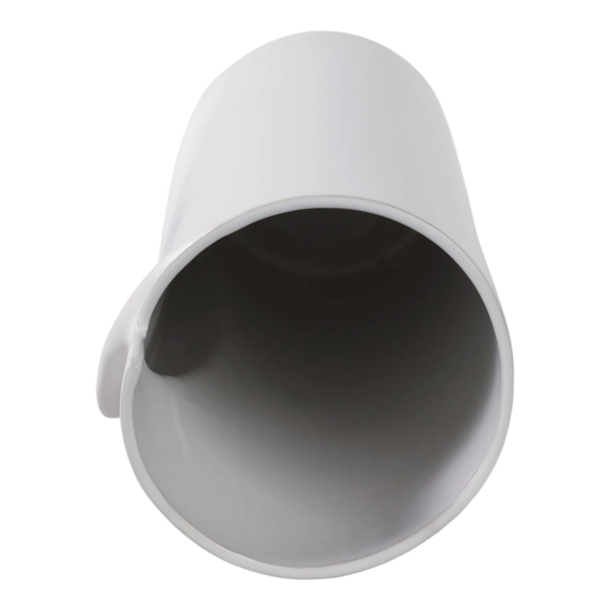 18x7" Wrap Around Vase, White - Image 6