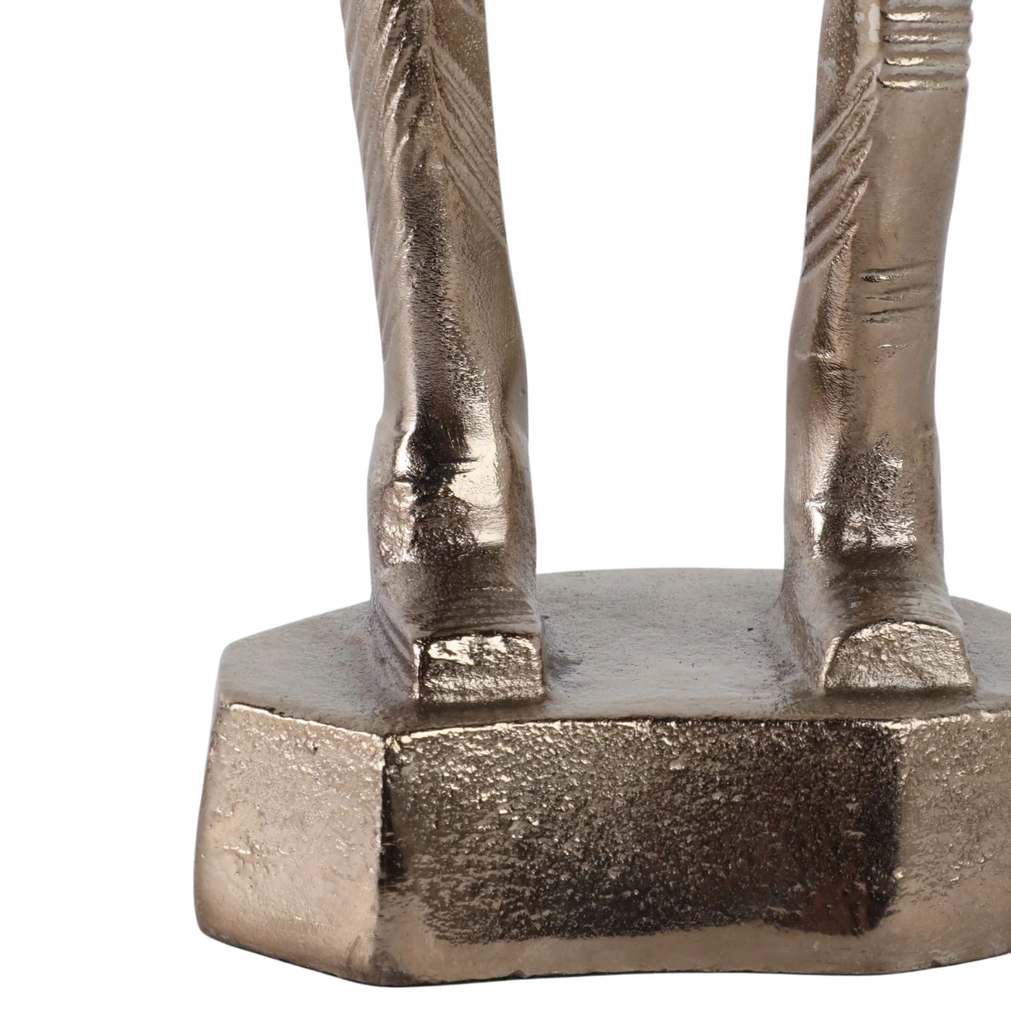 19x6" Golf Swing Sculpture, Bronze - Image 5