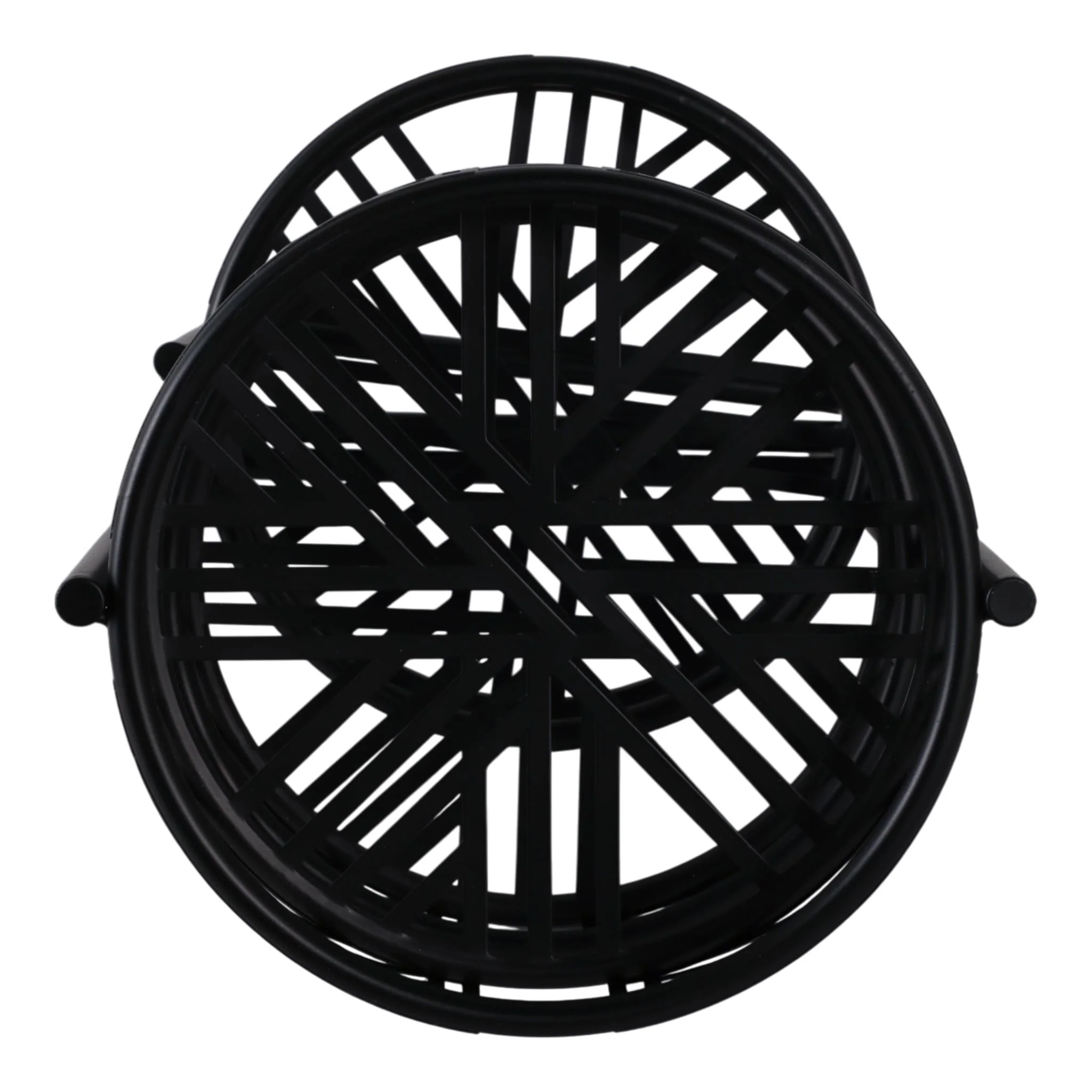 22" Folding 3-tier Geo Plant Stand, Black - Image 7