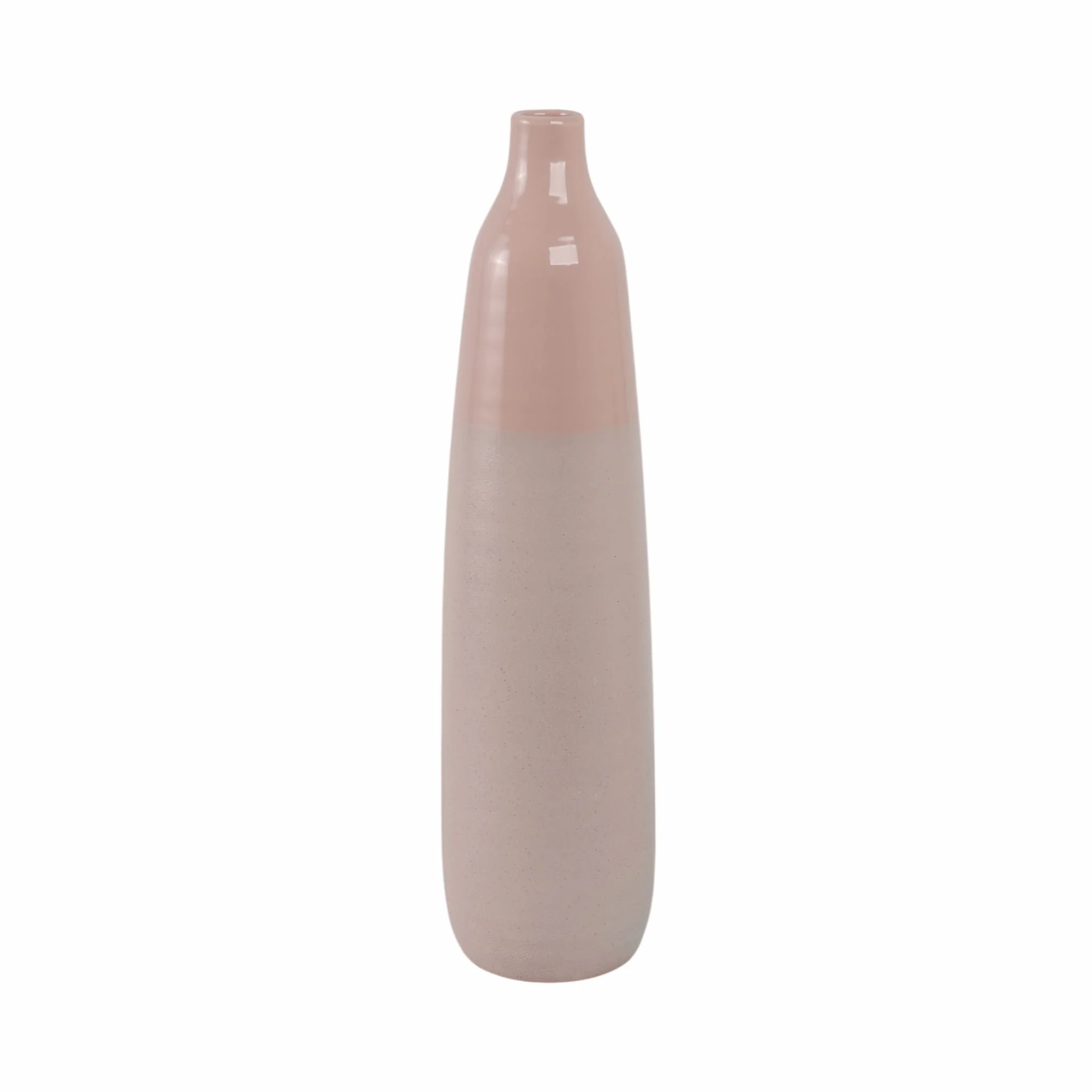 22"h Bottle Vase, Blush