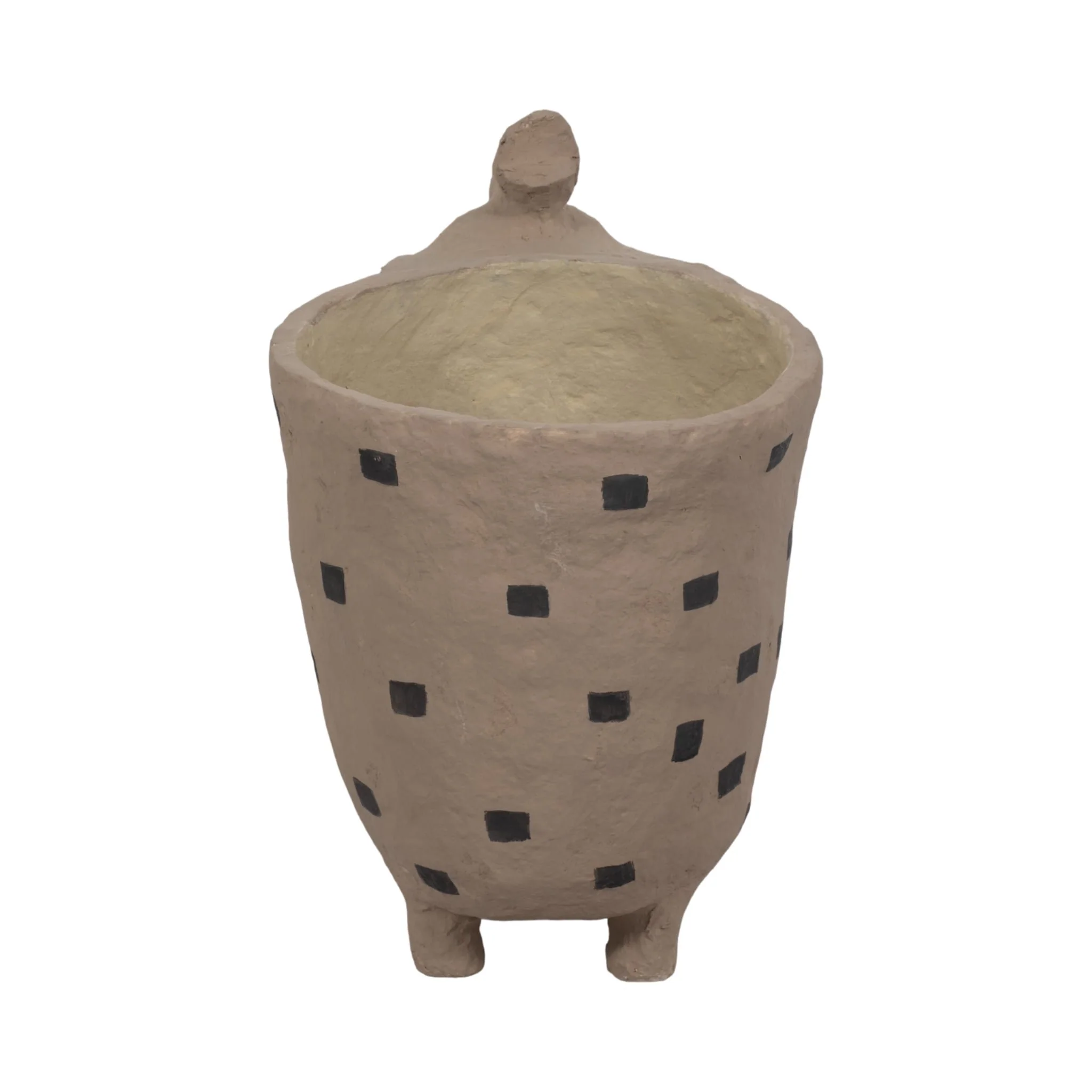 25" Paper Mache Elephant Planter, Ivory - Image 5