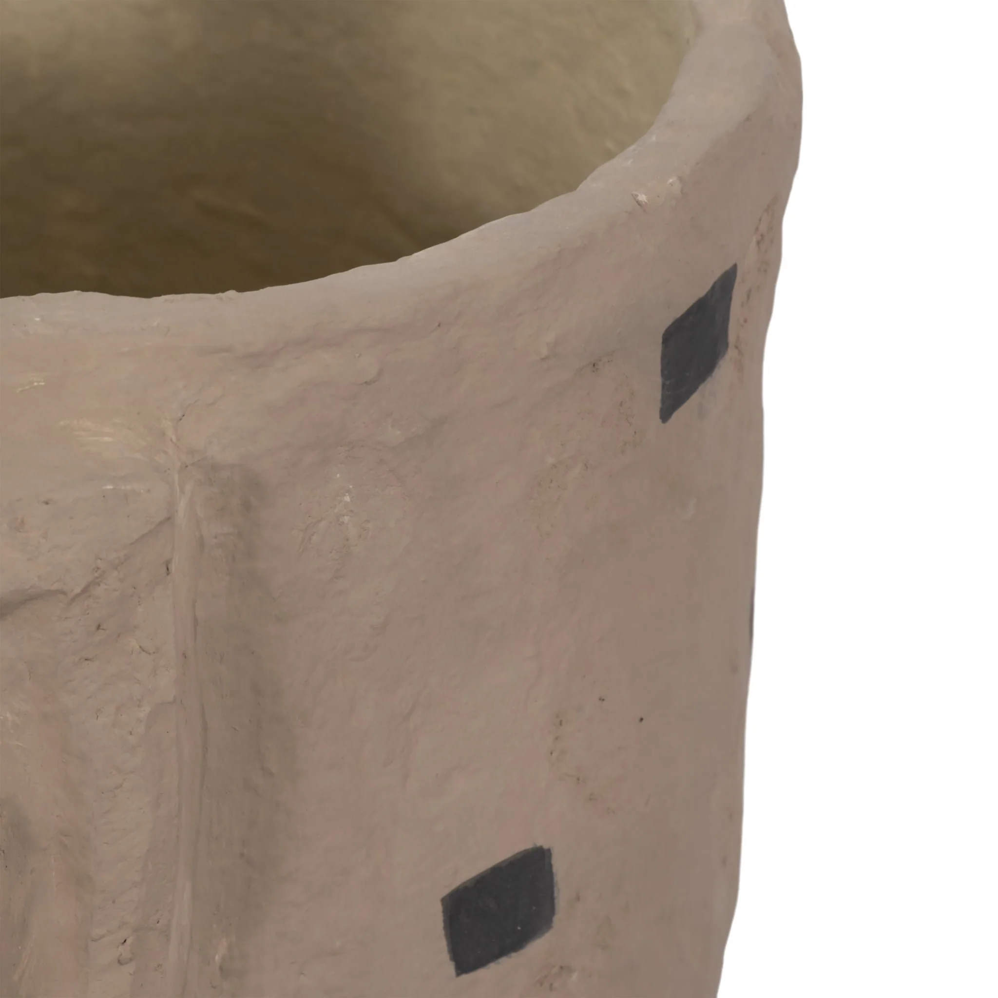 25" Paper Mache Elephant Planter, Ivory - Image 7
