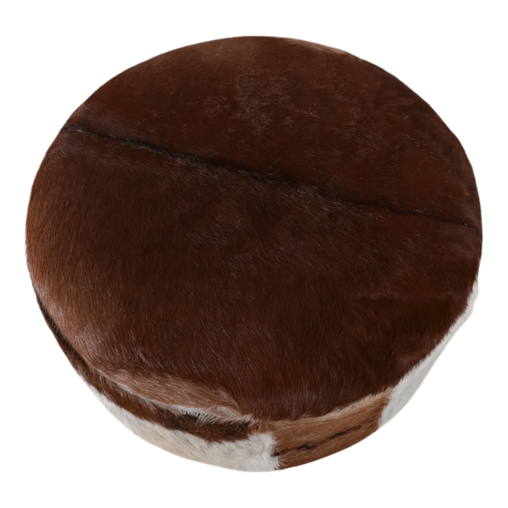 26x16 Cowhide Ottoman, Multi - Image 8