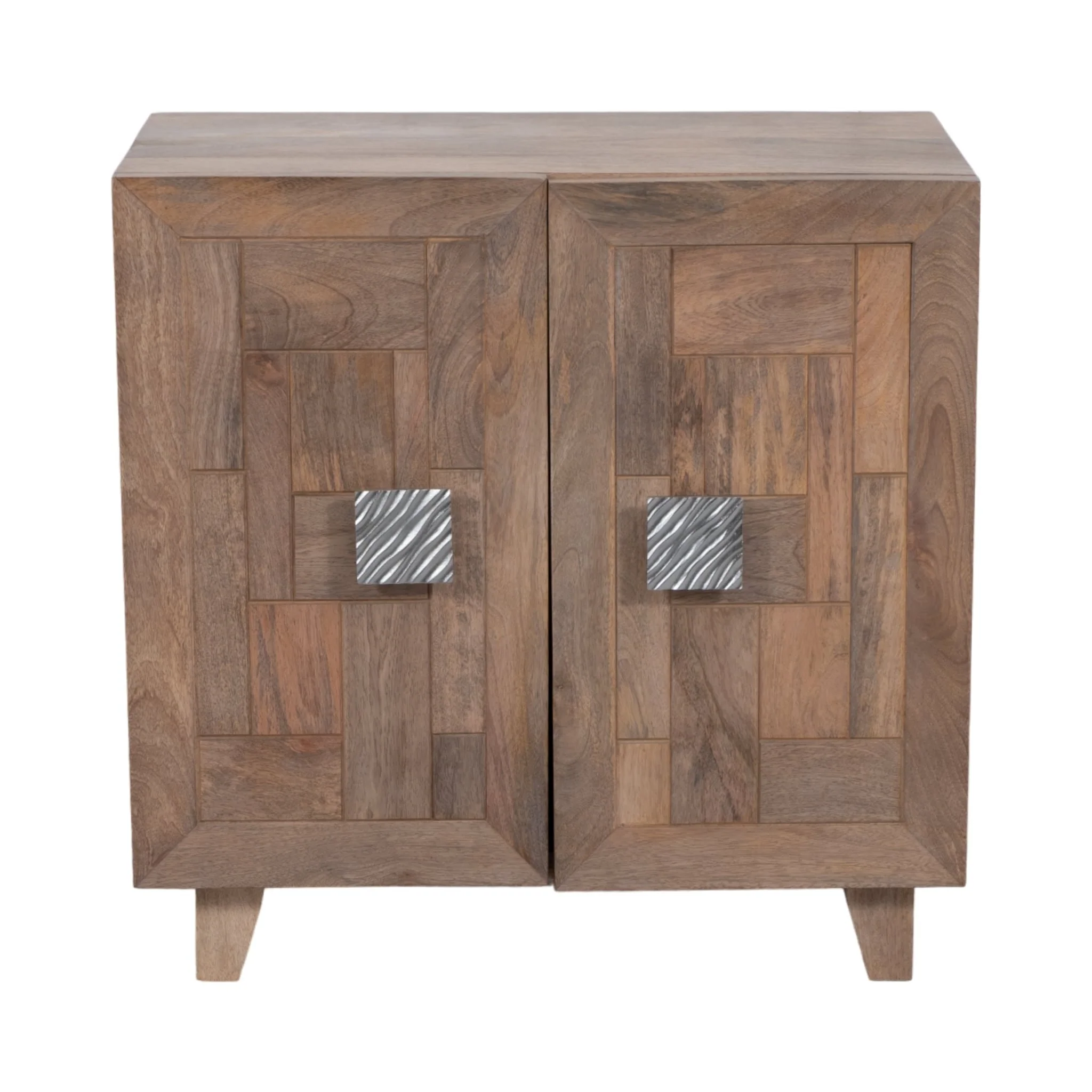 30" 2 Door Coffer Front Cabinet, Light Wash,k/d
