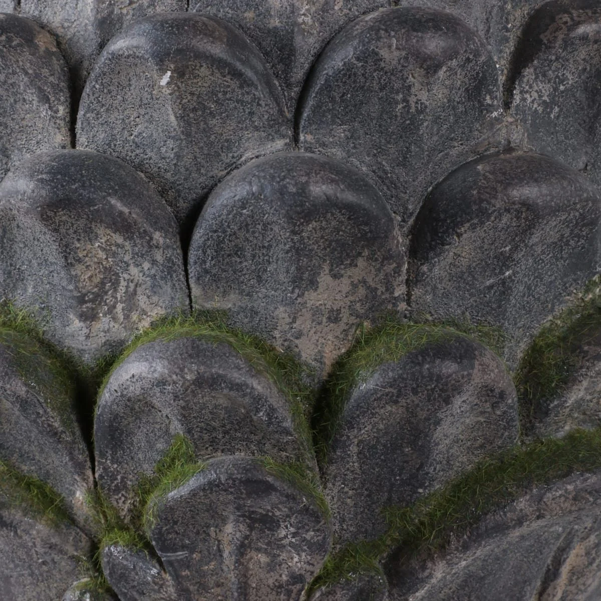 30x13" Rustic Artichoke Statue With Moss, Grey - Image 6