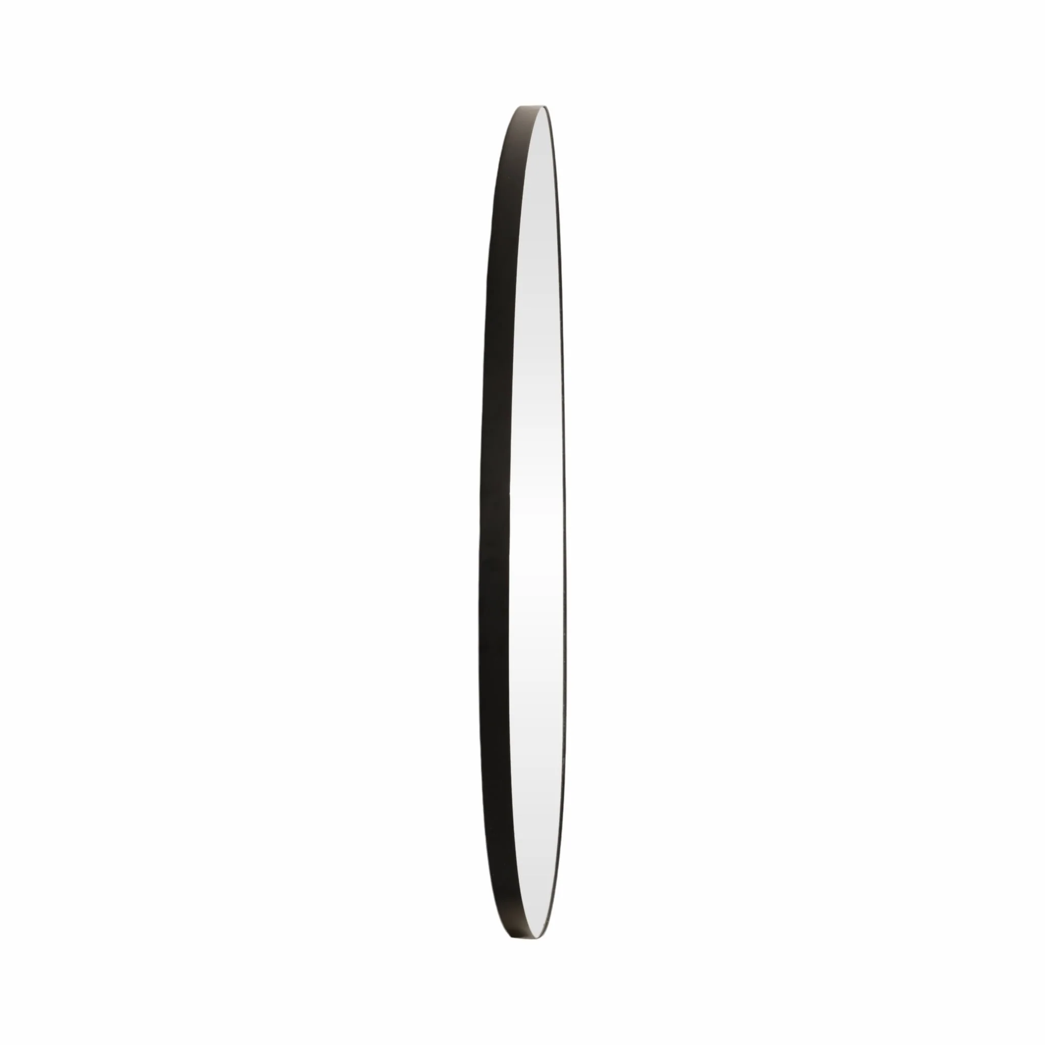 30x35" Irregular Round Mirror, Black - Image 3