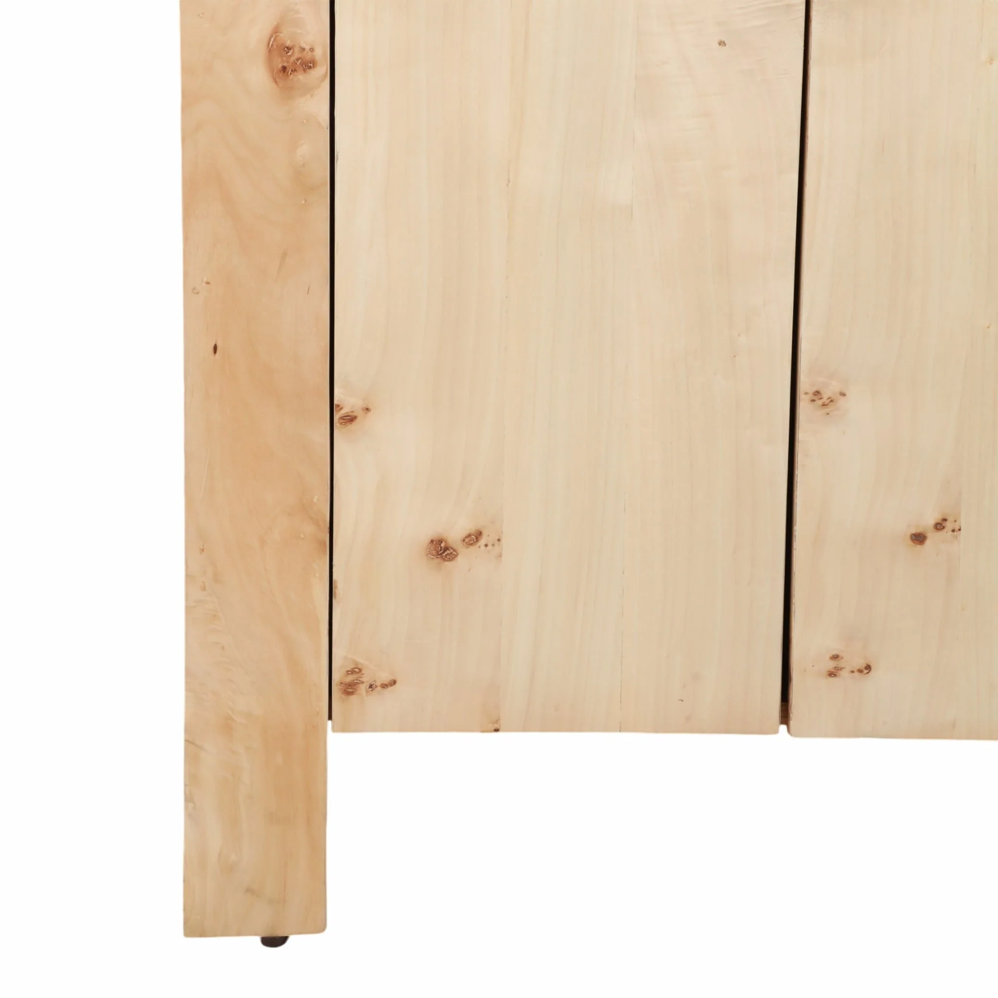 32" Burl Wood Cabinet, Natural - Image 6