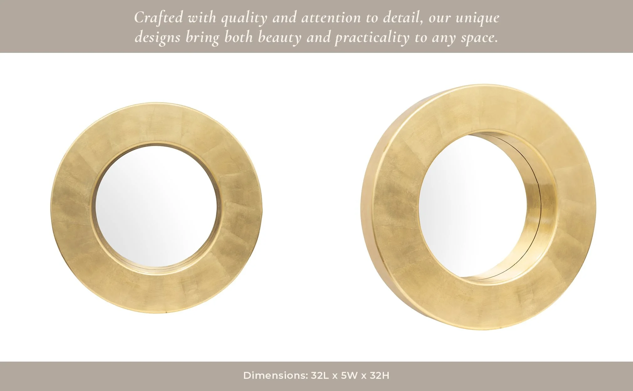 32x32, Gold Disc Mirror - Image 11
