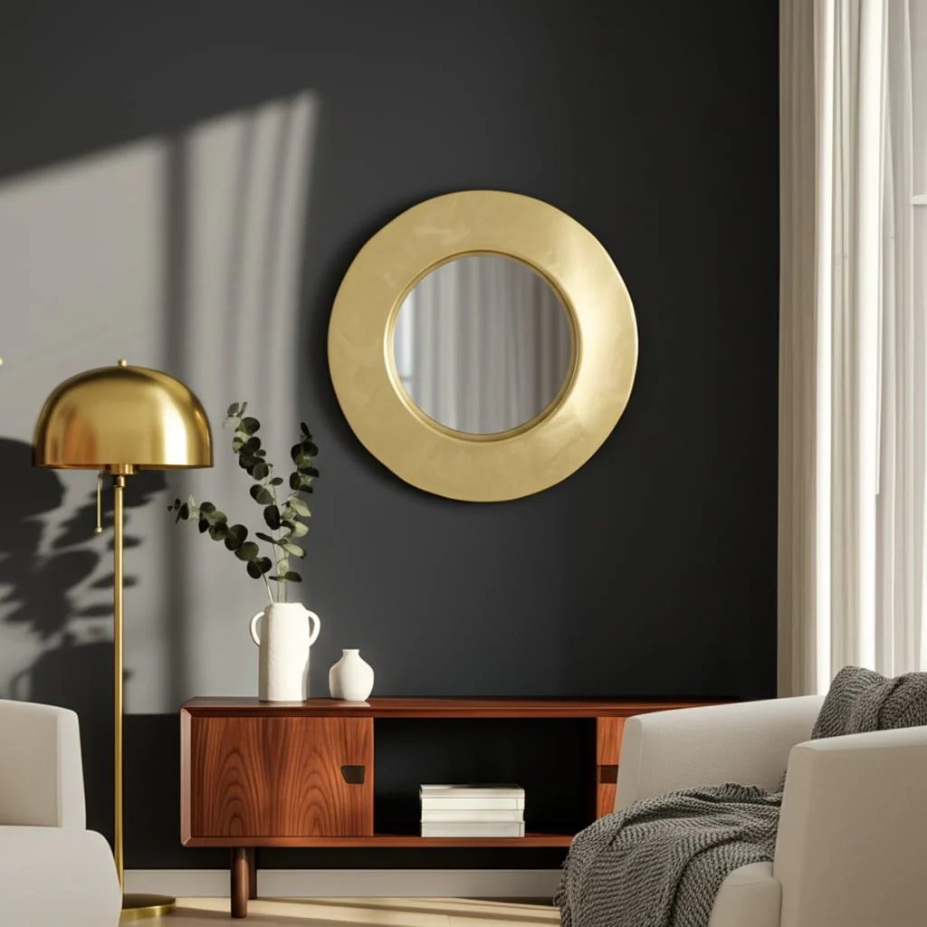 32x32, Gold Disc Mirror - Image 8