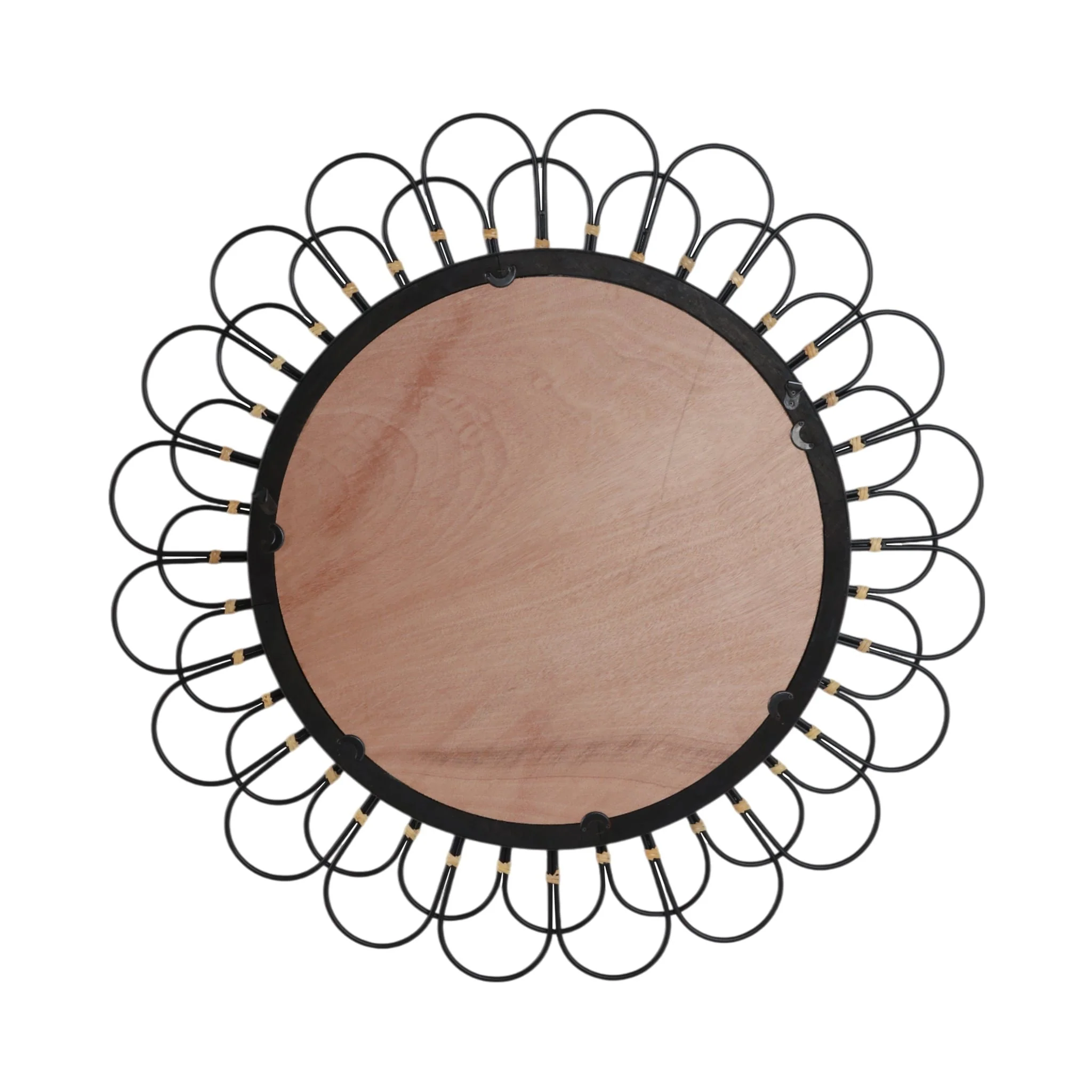 36" Daisy Wall Mirror, Black - Image 6