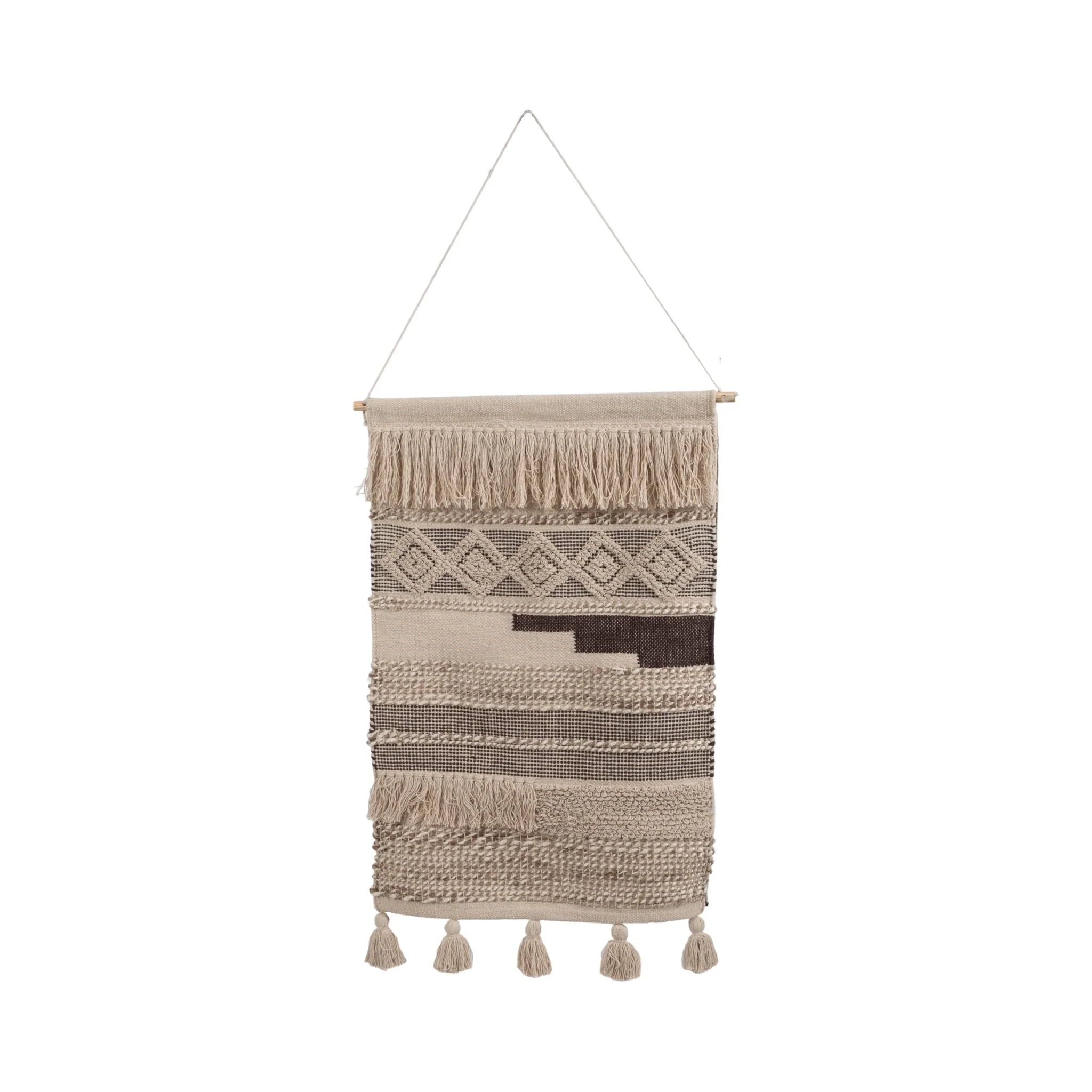 36" Woven Natural Wall Hanging