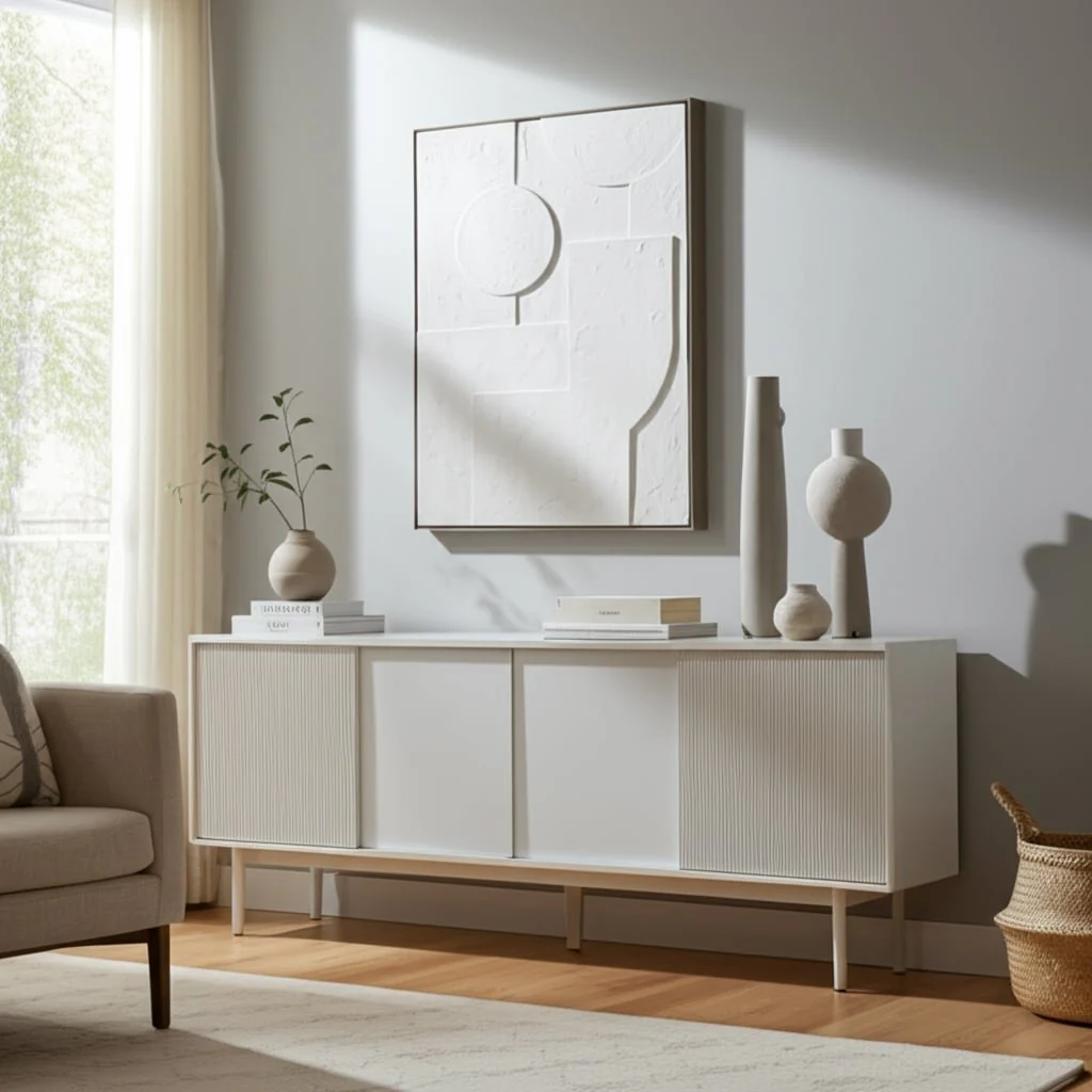 36x48 Geometric 3-dimensional Wall Art, White - Image 8