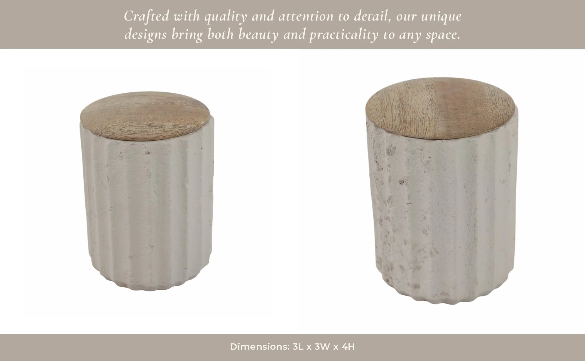 4" 6 Oz Euclyptus & Sage Ridged Cndle W/lid, Cream - Image 10
