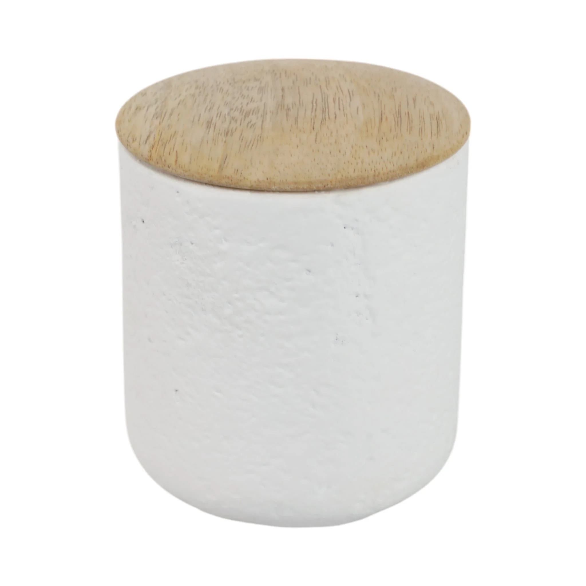 4" 9 Oz Balsam & Myrrh Tall Candle With Lid, White