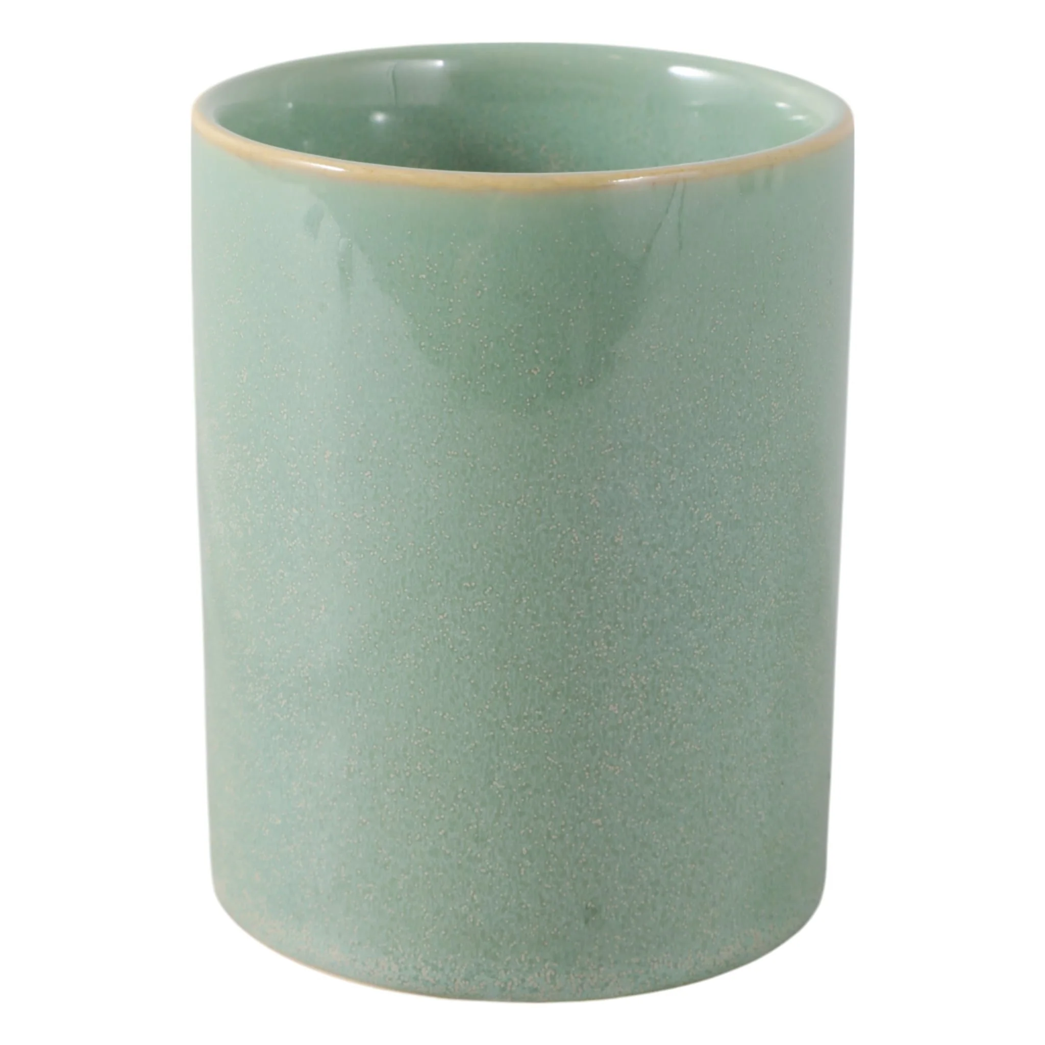 4" Rose Applique Pencil Cup, Green - Image 4