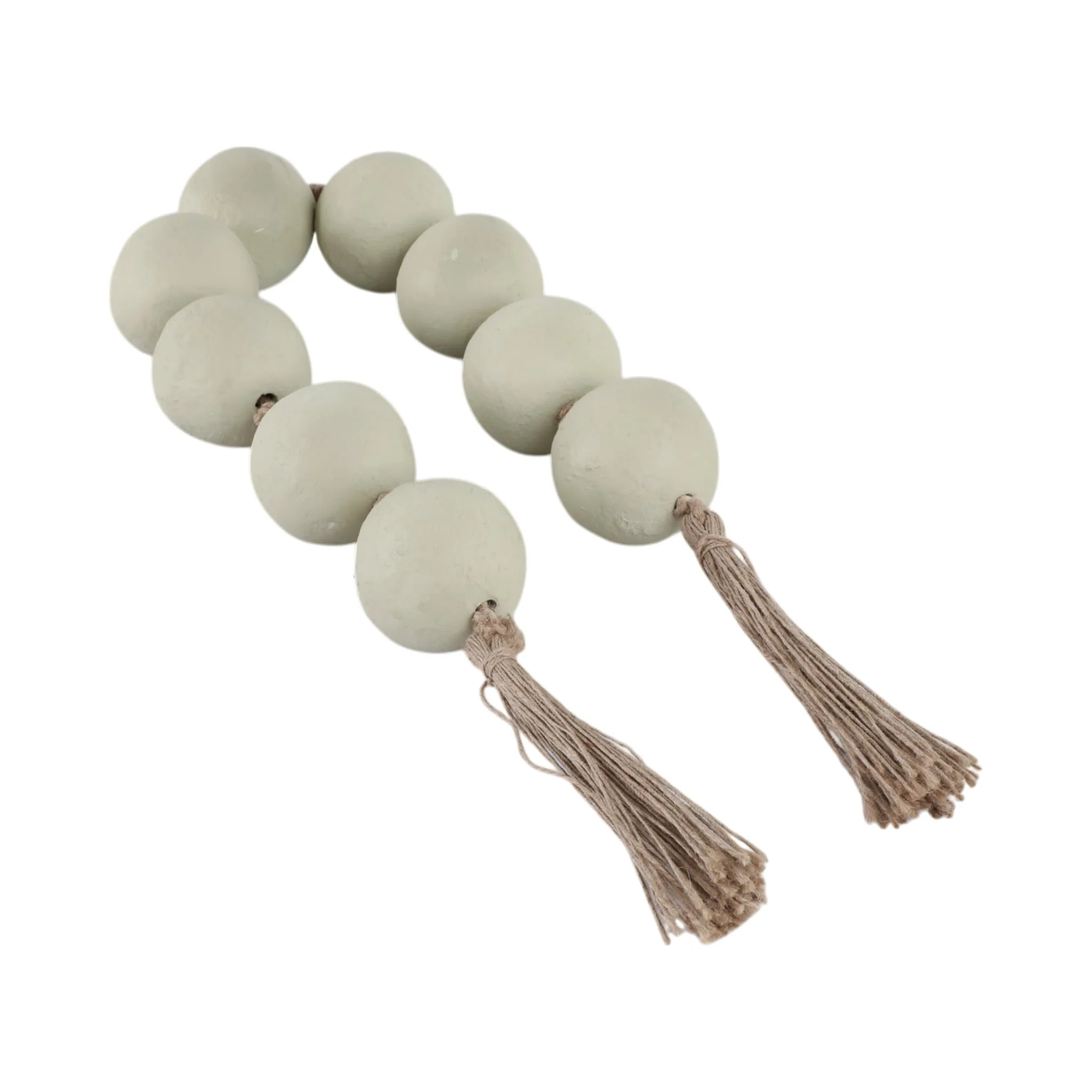 44x3" Ecomix Bead Garland, Sage Green - Image 2