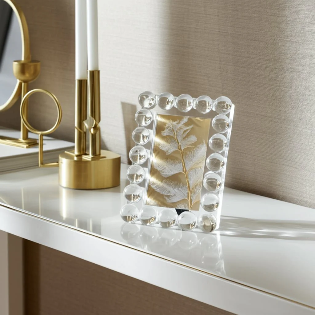4x6 Crystal Bubble Photo Frame, Clear - Image 10