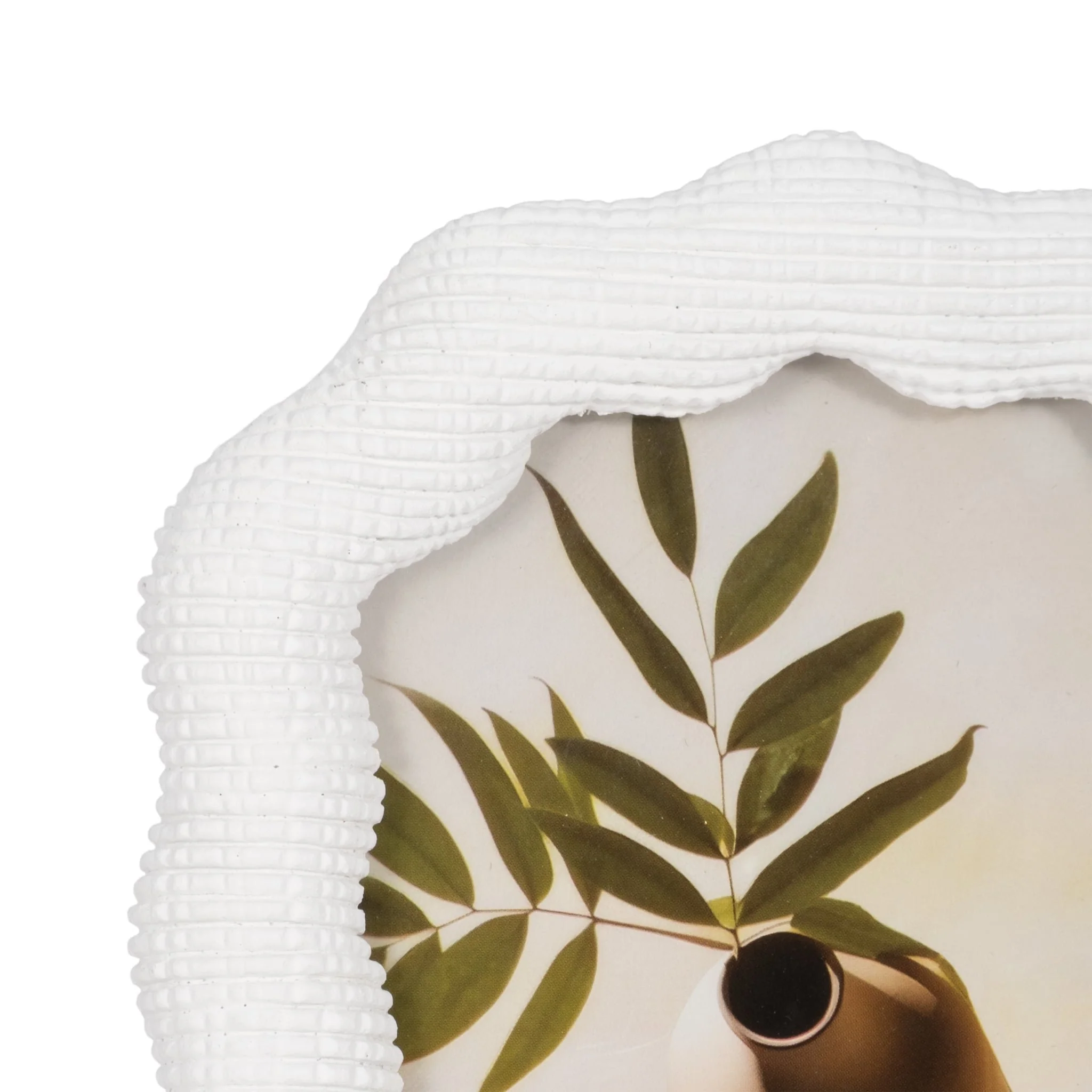 4x6 Wavy Arch Photo Frame, White - Image 4